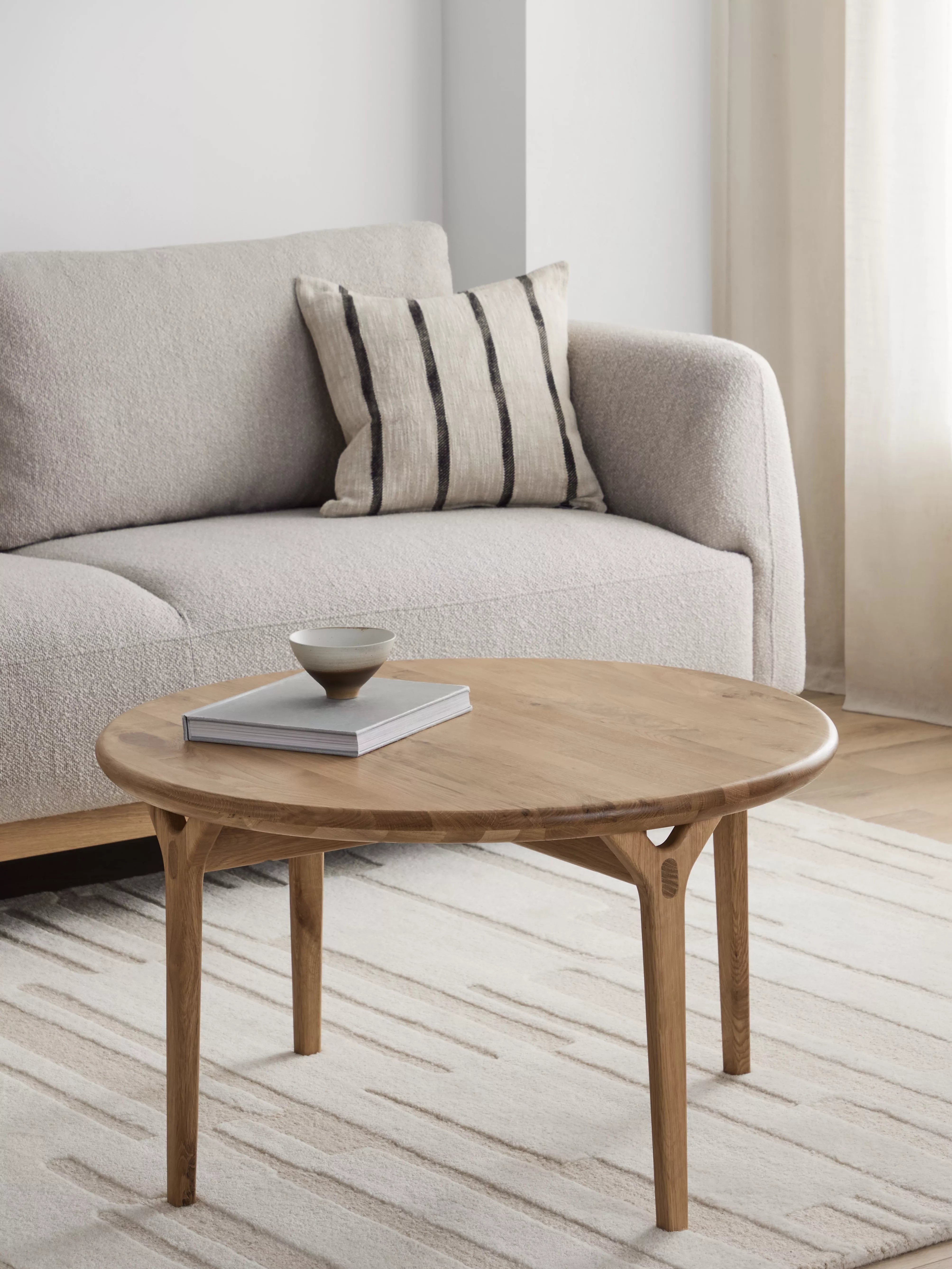 John Lewis X-Ray round oak coffee table, UK version