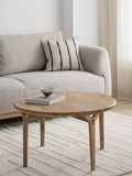 John Lewis X-Ray round oak coffee table, UK version