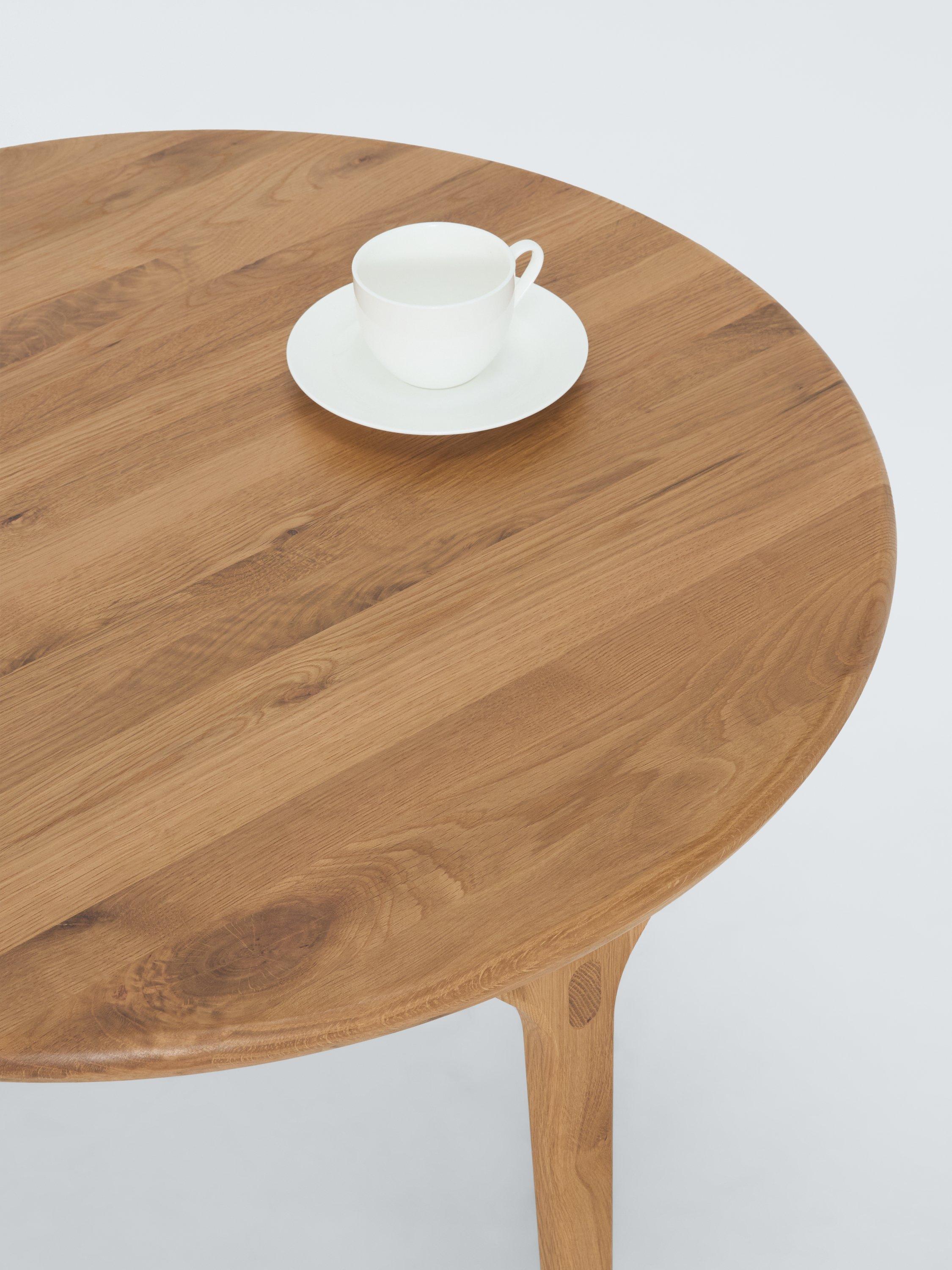 John Lewis X-Ray round oak coffee table, UK version