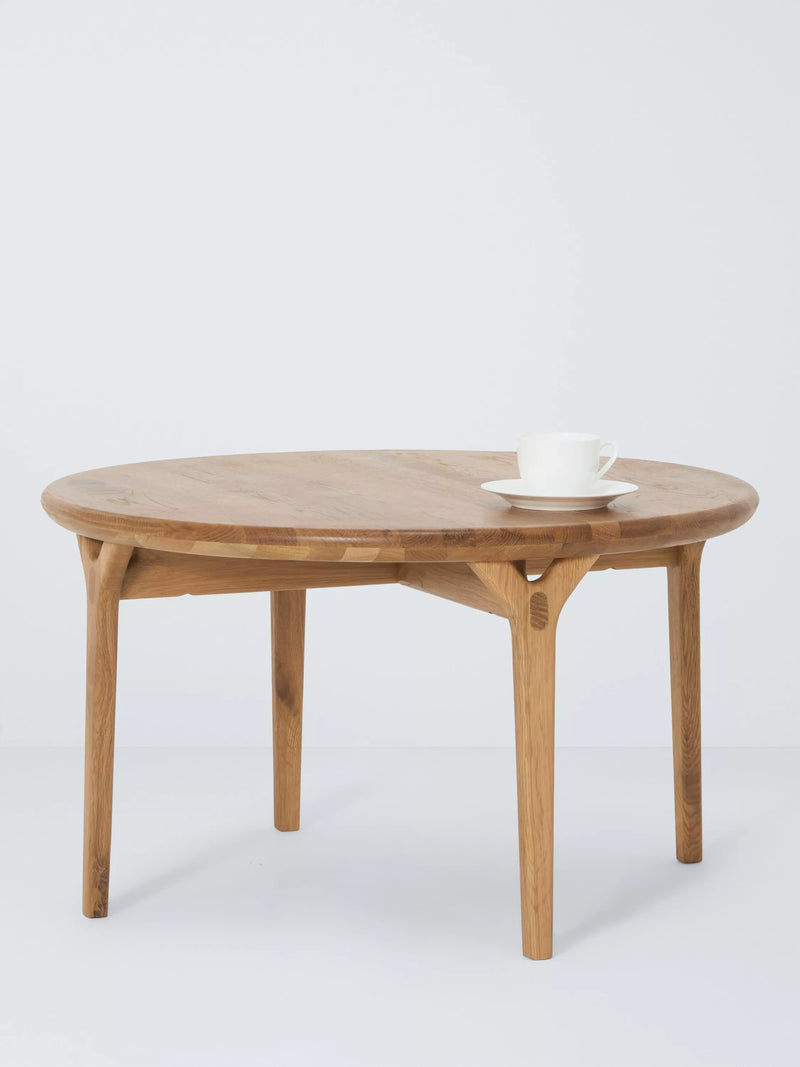 John Lewis X-Ray round oak coffee table, UK version