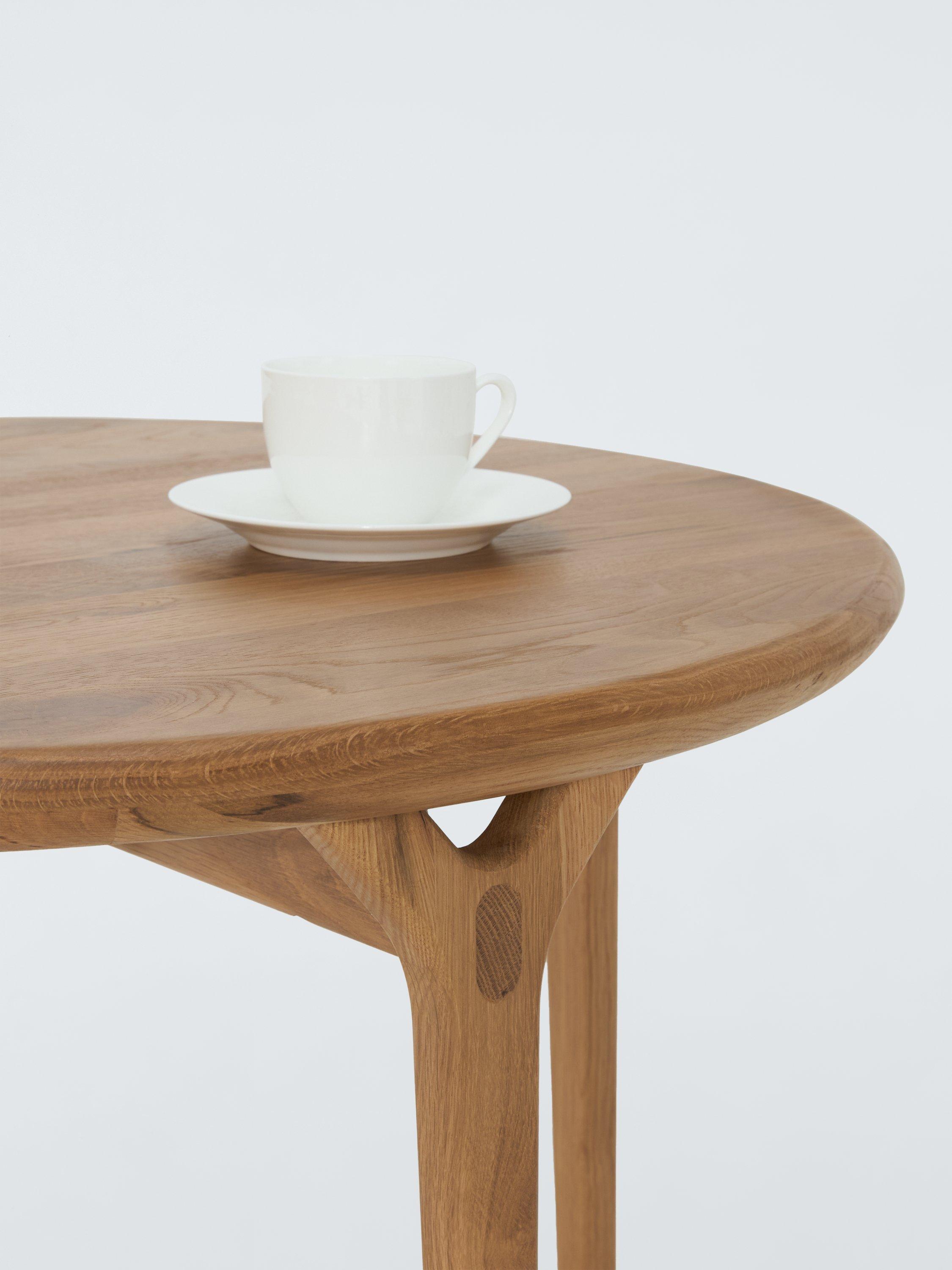 John Lewis X-Ray round oak coffee table, UK version