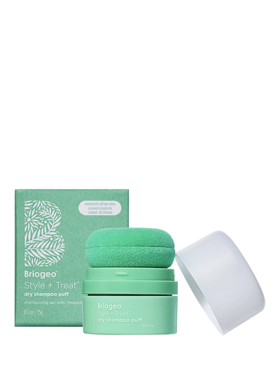 John Lewis Briogeo Style + Treat Dry Shampoo Puff Universal for All Hair Colours 15g- Buy online at McGrocer