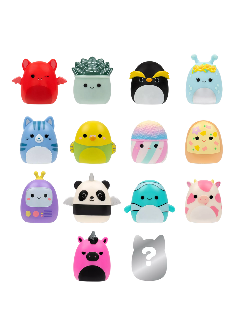 Squishmallows Squish-a-longs Mini-Squish pack of 14 (British brand)