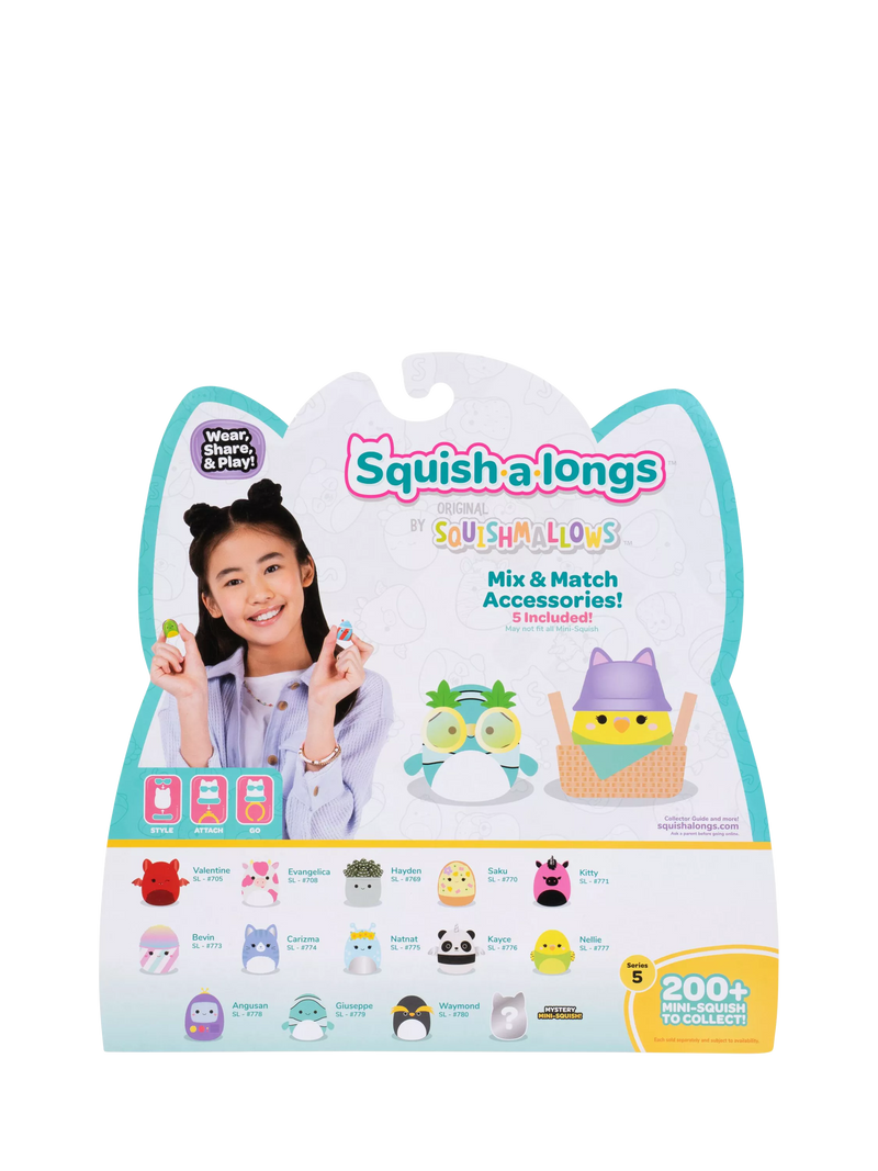Squishmallows Squish-a-longs Mini-Squish pack of 14 (British brand)