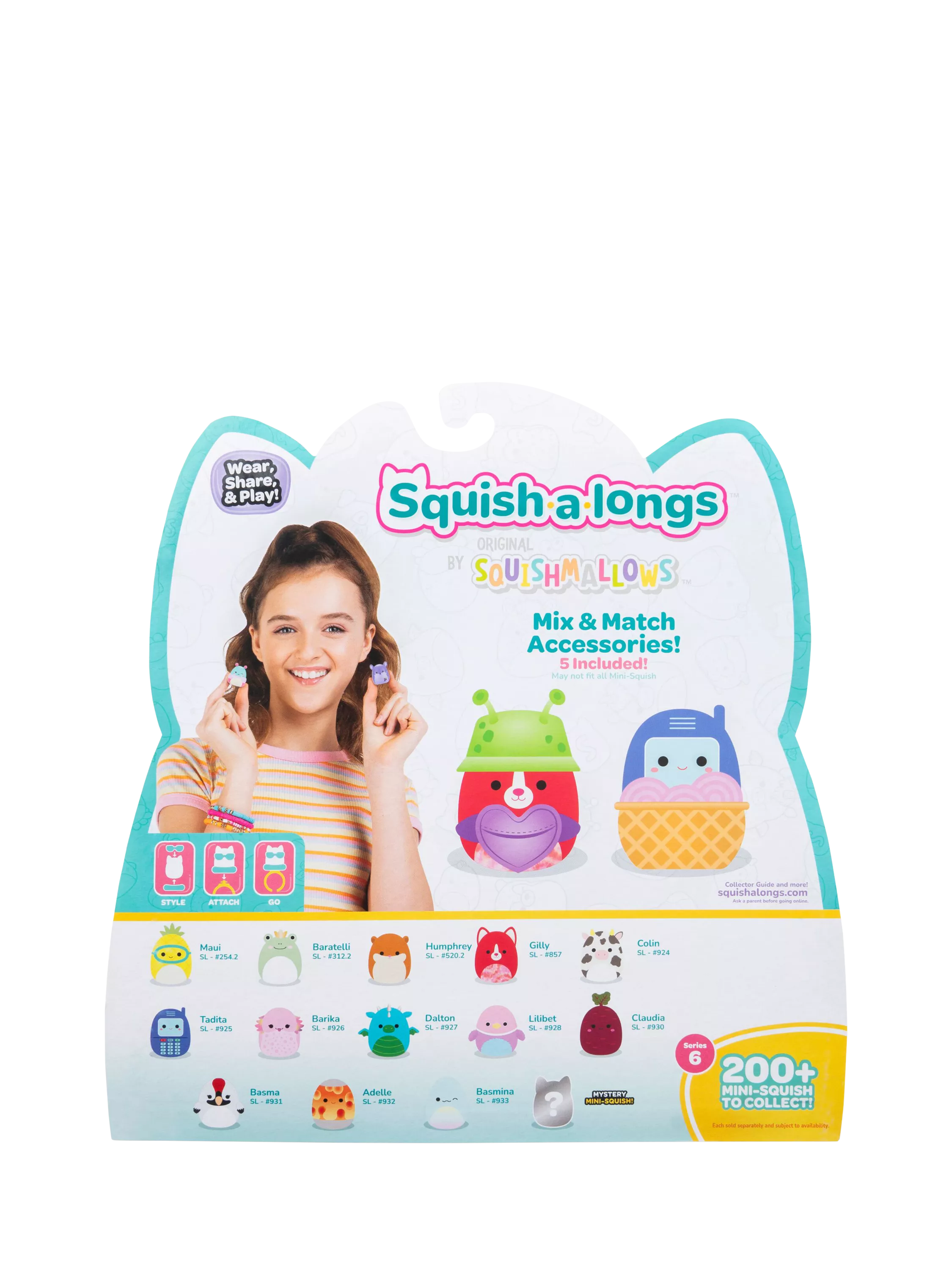 Squishmallows Squish-a-longs Mini-Squish 14-pack, imported from the UK