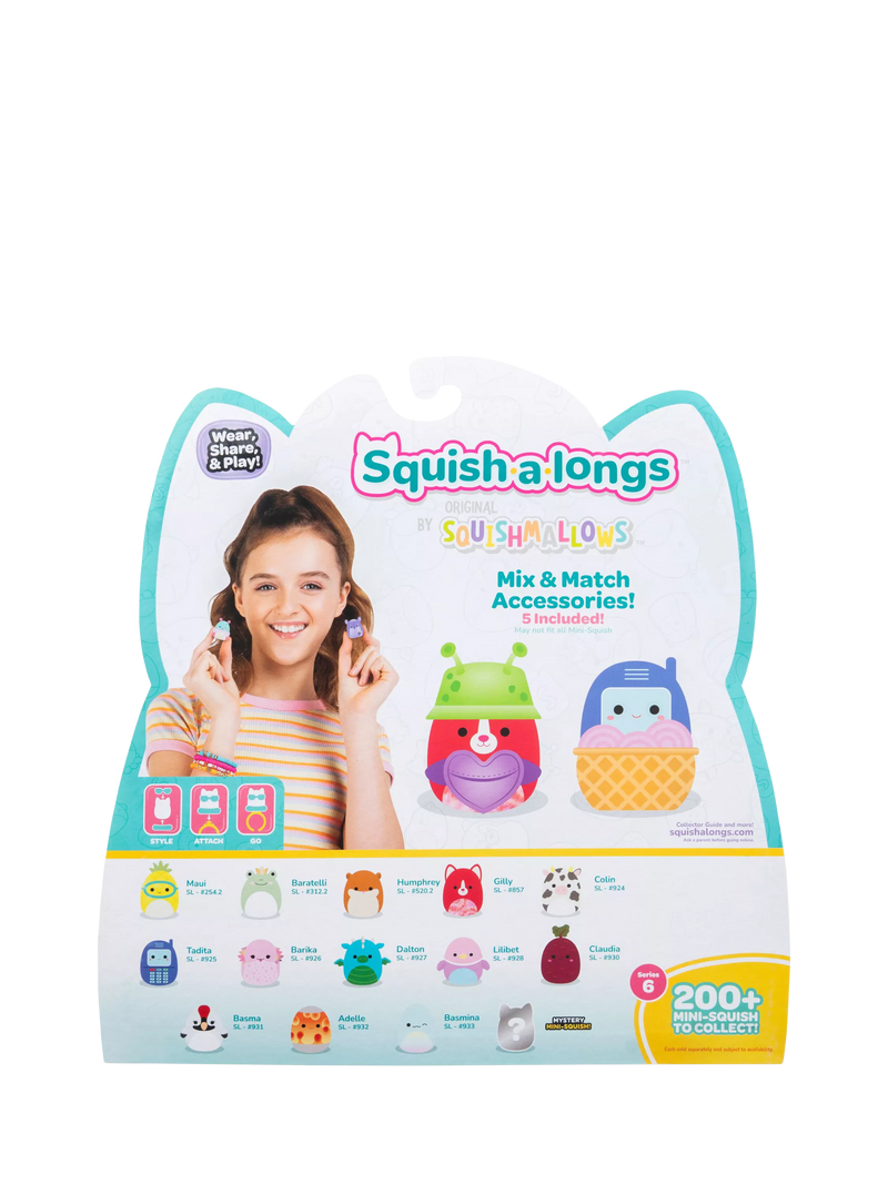 Squishmallows Squish-a-longs Mini-Squish 14-pack, imported from the UK