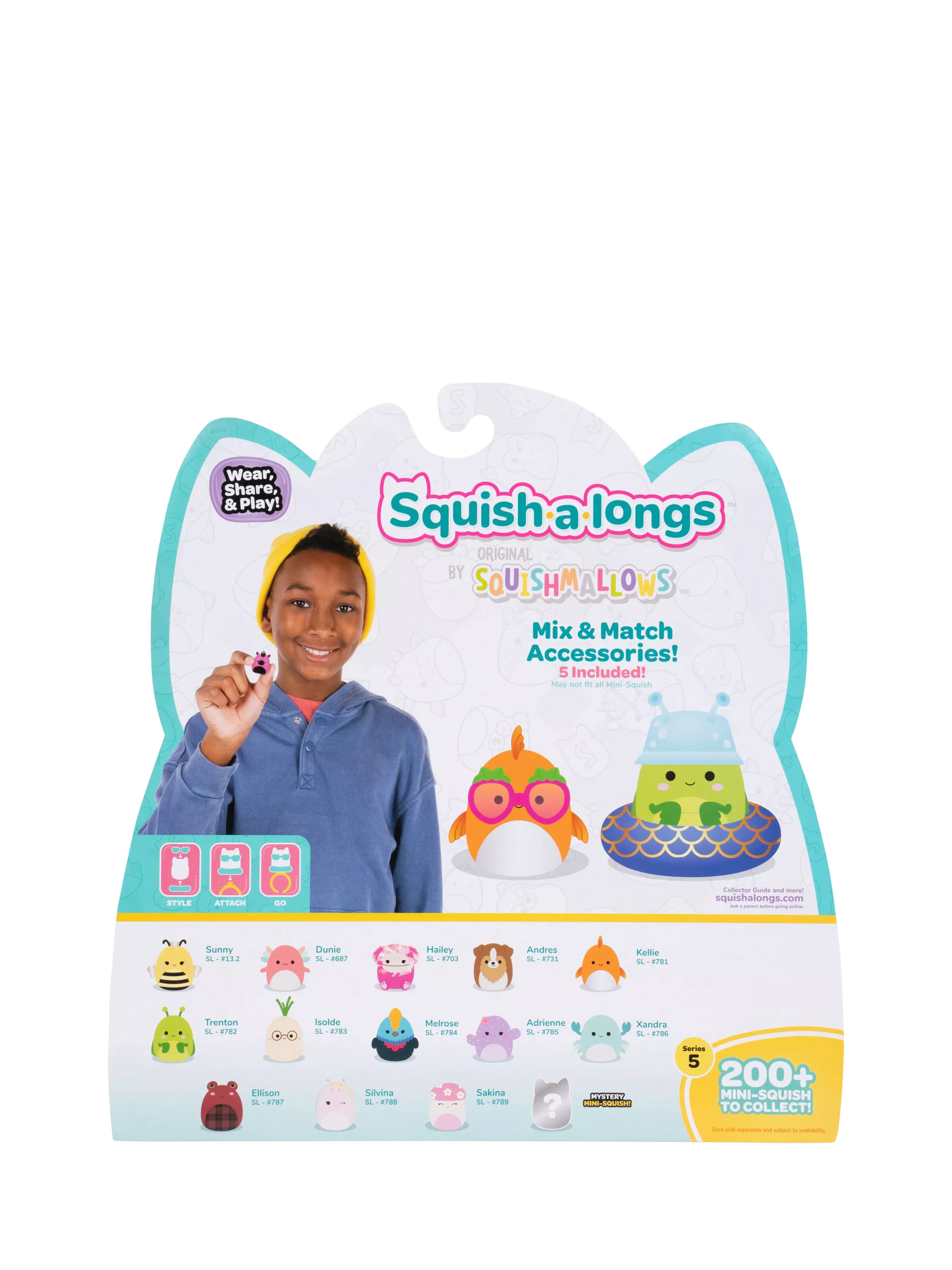 Squishmallows Squish-a-longs Mini-Squish 14-pack, imported from the UK