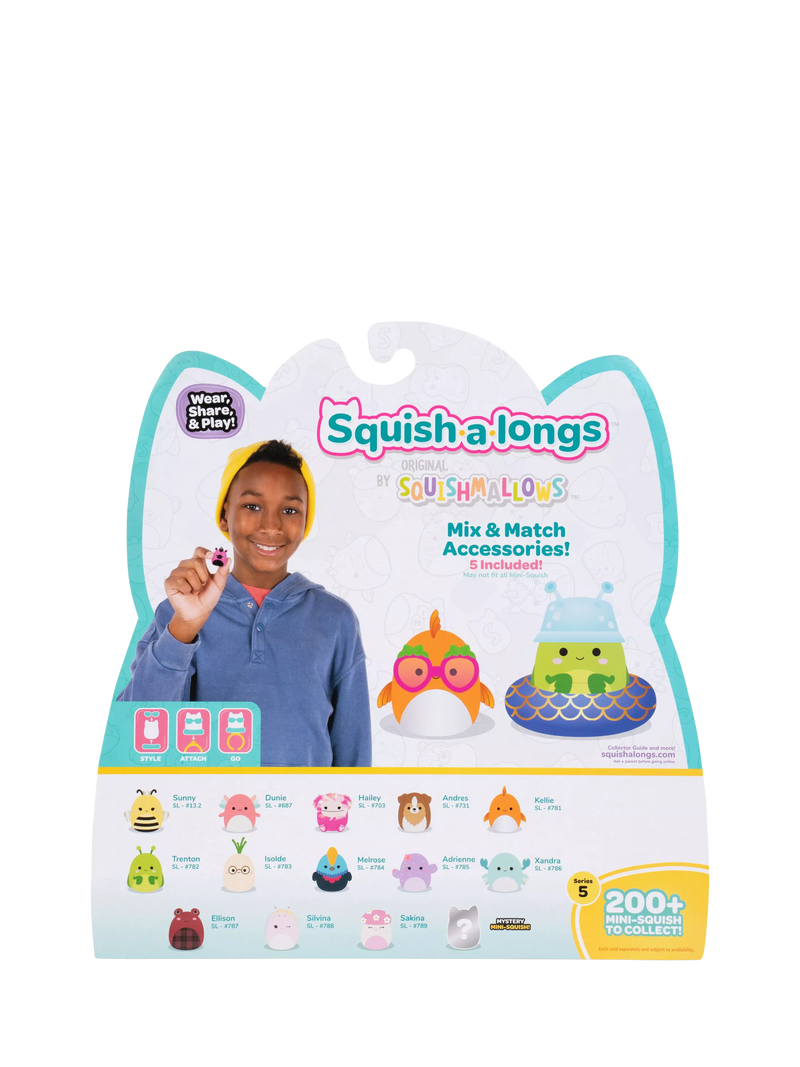 Squishmallows Squish-a-longs Mini-Squish 14-pack, imported from the UK