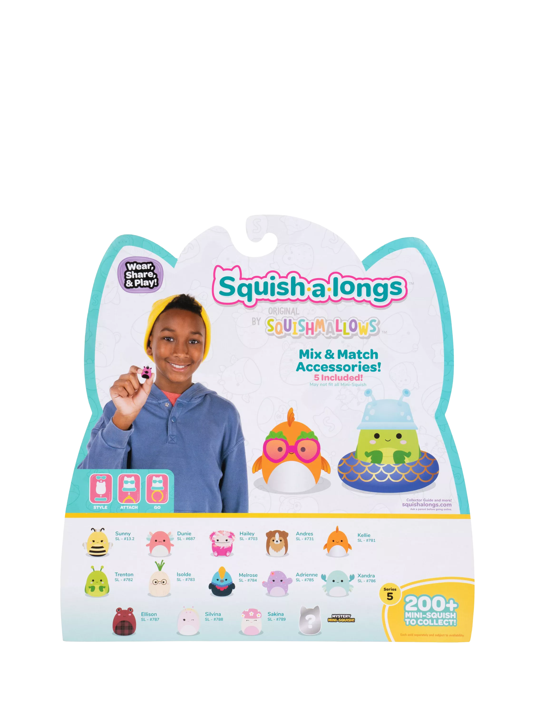 Squishmallows Squish-a-longs Mini-Squish 14-pack, imported from the UK