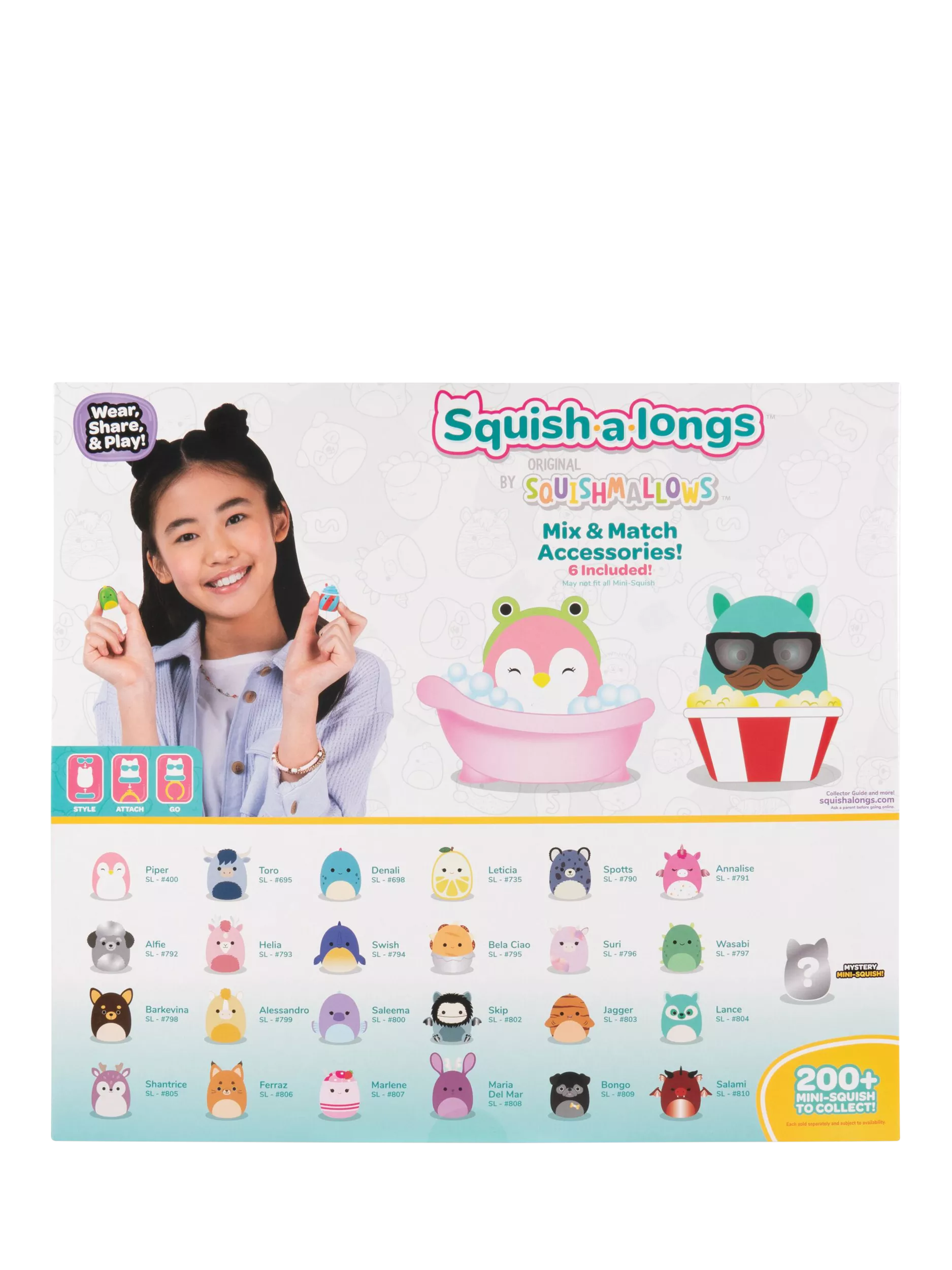Squishmallows Squish-a-longs Mini-Squish 25-pack Style 1 Wave 5, imported from the UK