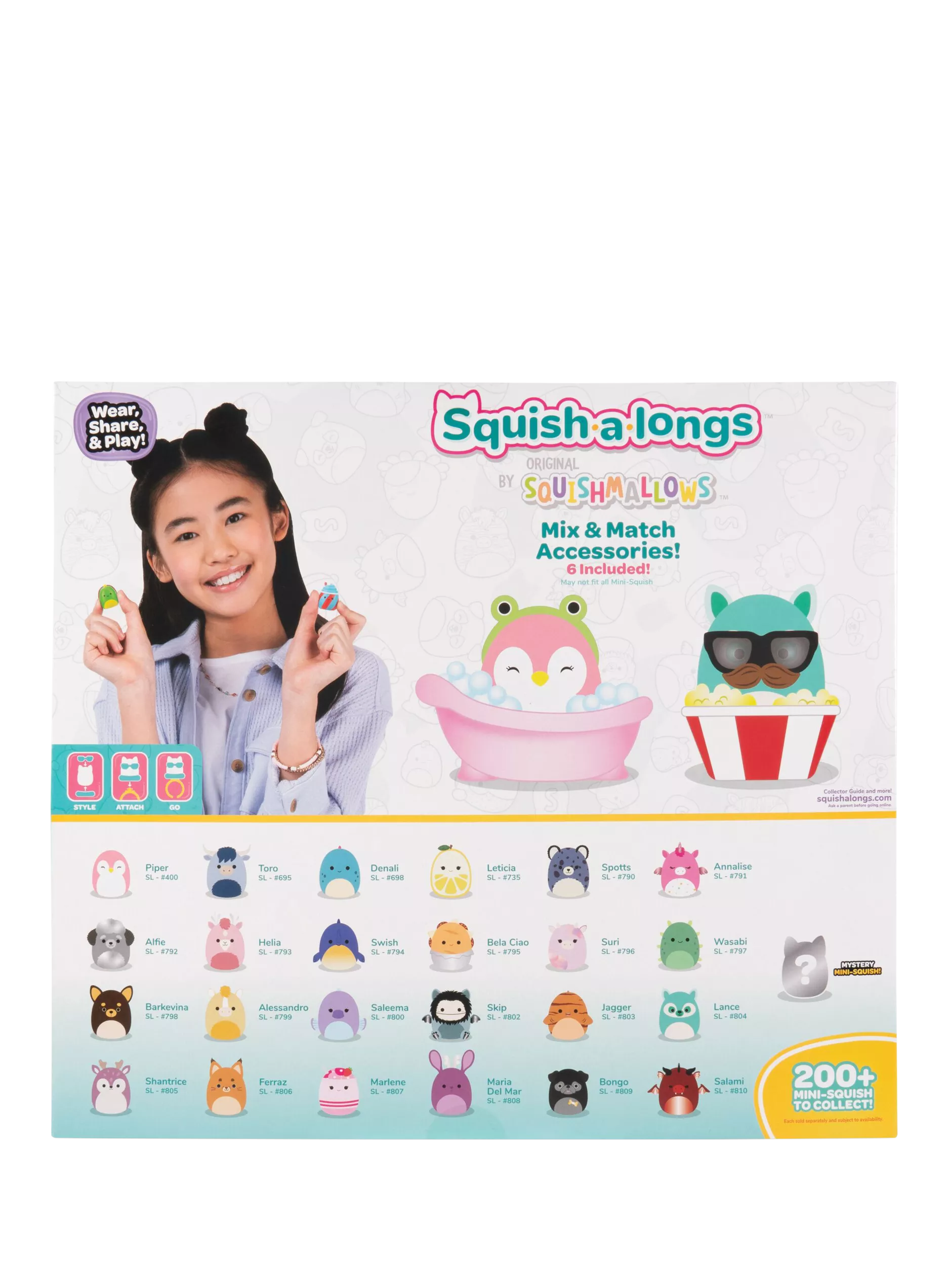 Squishmallows Squish-a-longs Mini-Squish 25-pack Style 1 Wave 5, imported from the UK
