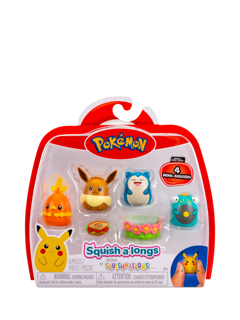 Squishmallows Pokémon Mini-Squish pack of 4 (British brand)