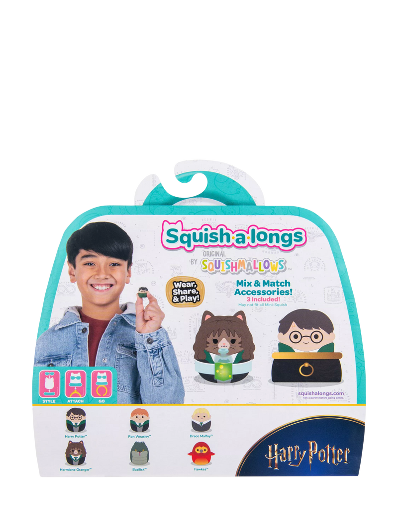 Squishmallows Harry Potter Mini-Squish pack of 6 with accessories, imported from the UK