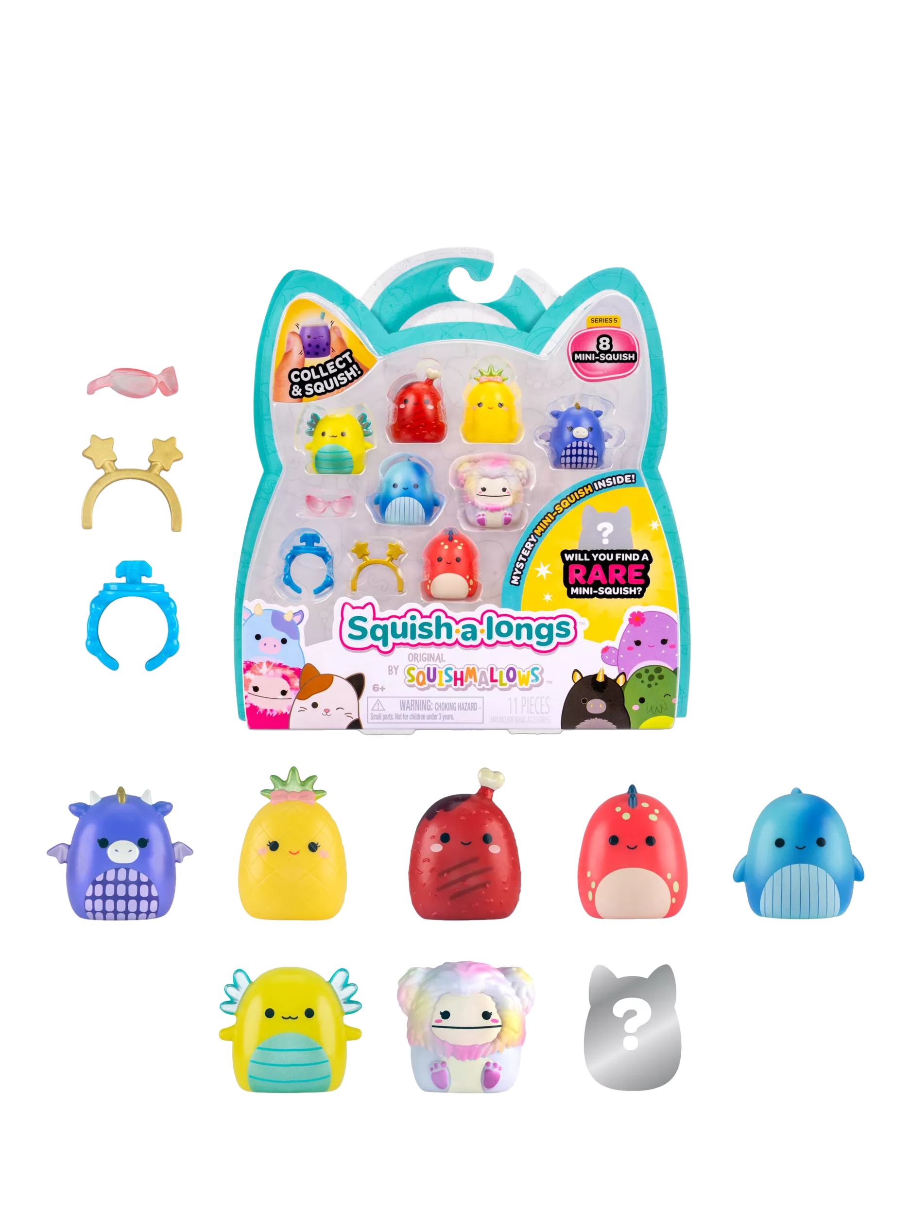 Squishmallows Squish-a-longs mini-squish 8-pack - British product