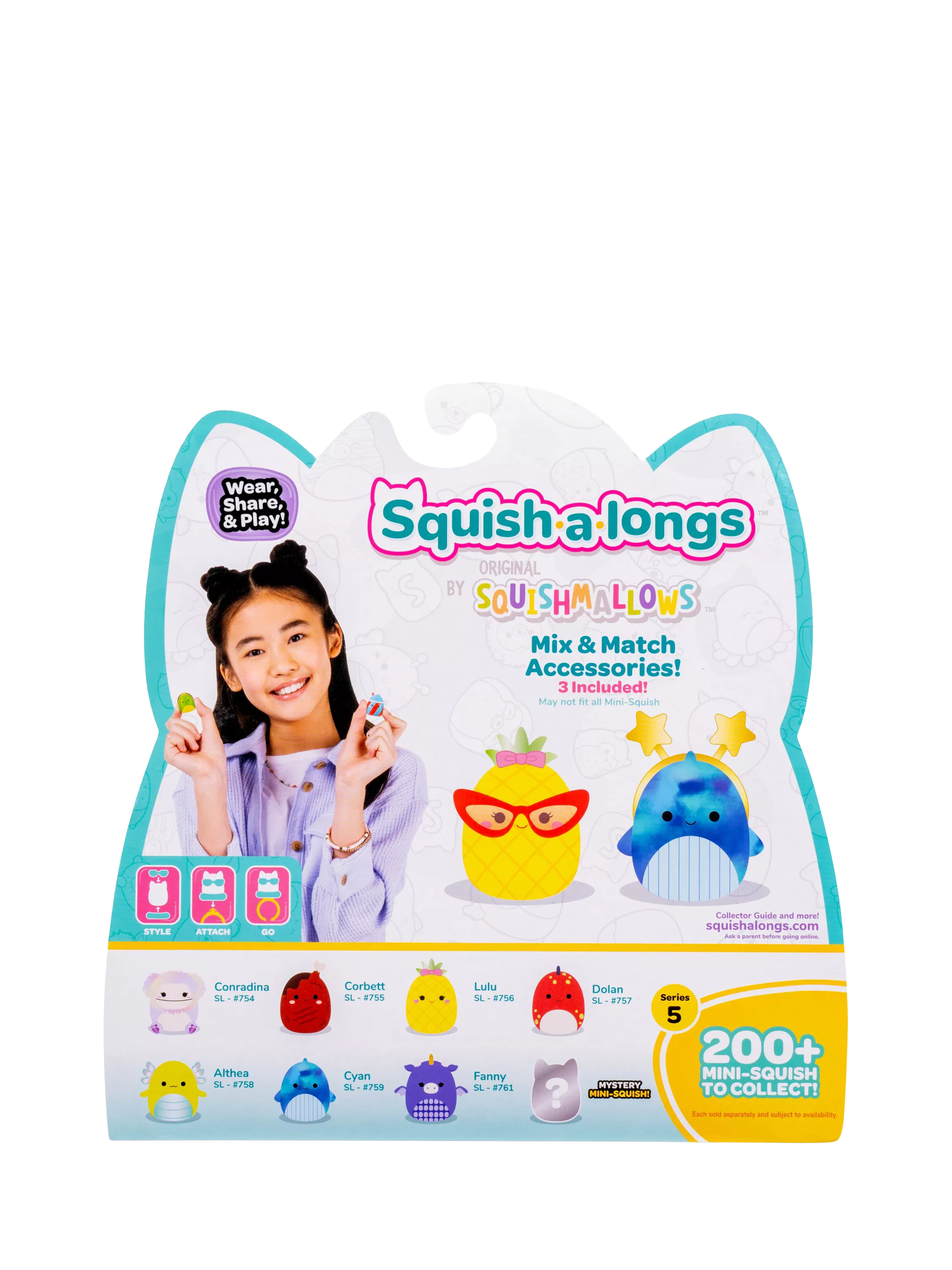 Squishmallows Squish-a-longs mini-squish 8-pack - British product