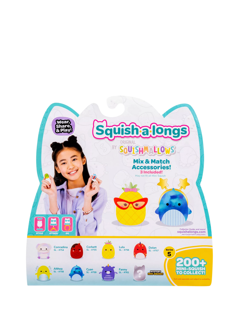 Squishmallows Squish-a-longs mini-squish 8-pack - British product