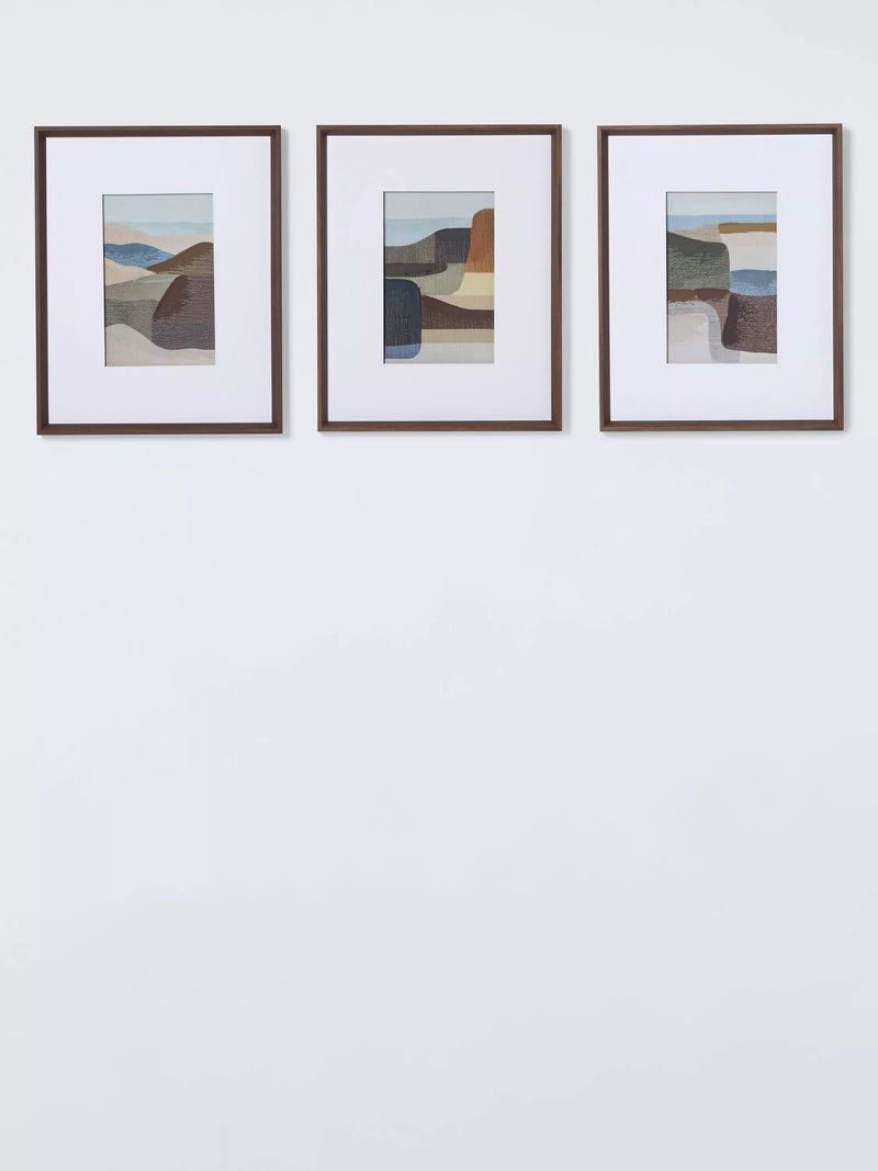 John Lewis abstract view framed print set 40x50cm, UK version