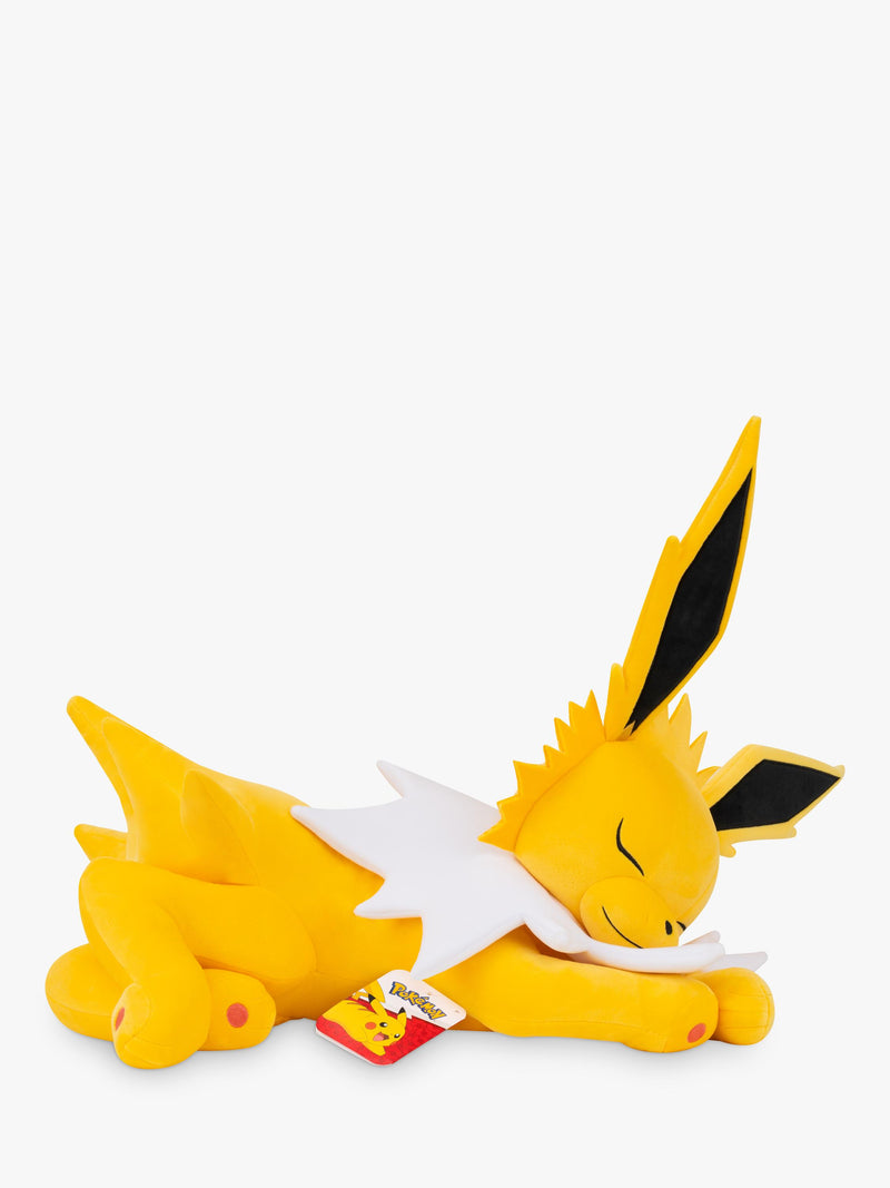 Pokémon sleeping Jolteon plush toy 45cm, imported from the UK