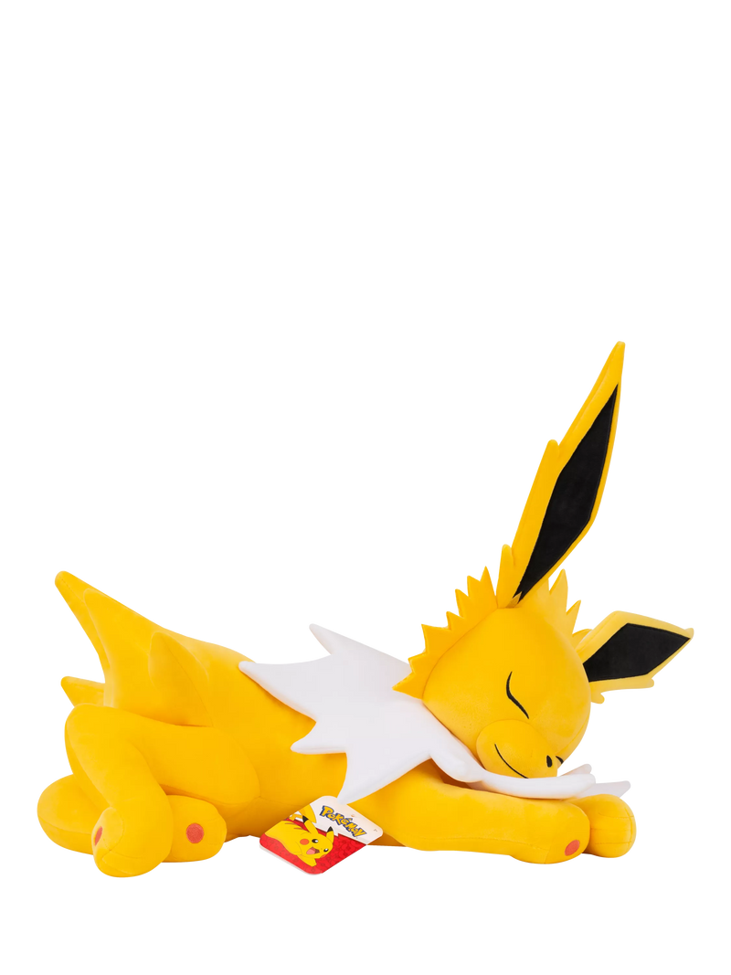 Pokémon sleeping Jolteon plush toy 45cm, imported from the UK