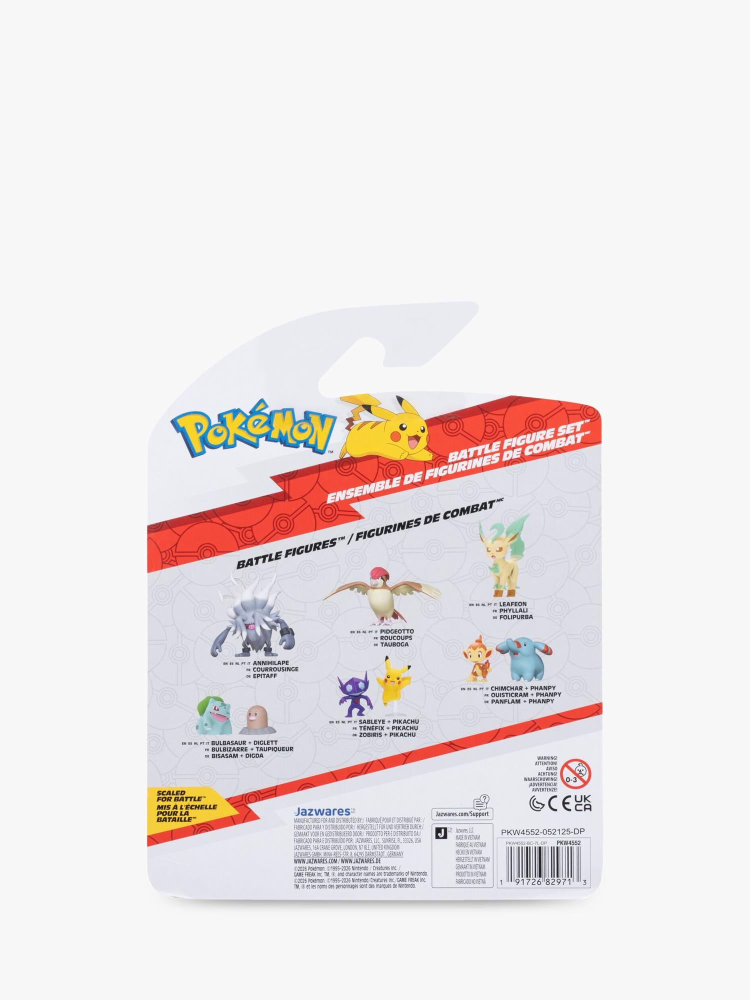 Pokémon action figures battle figure set 3-pack (British brand)
