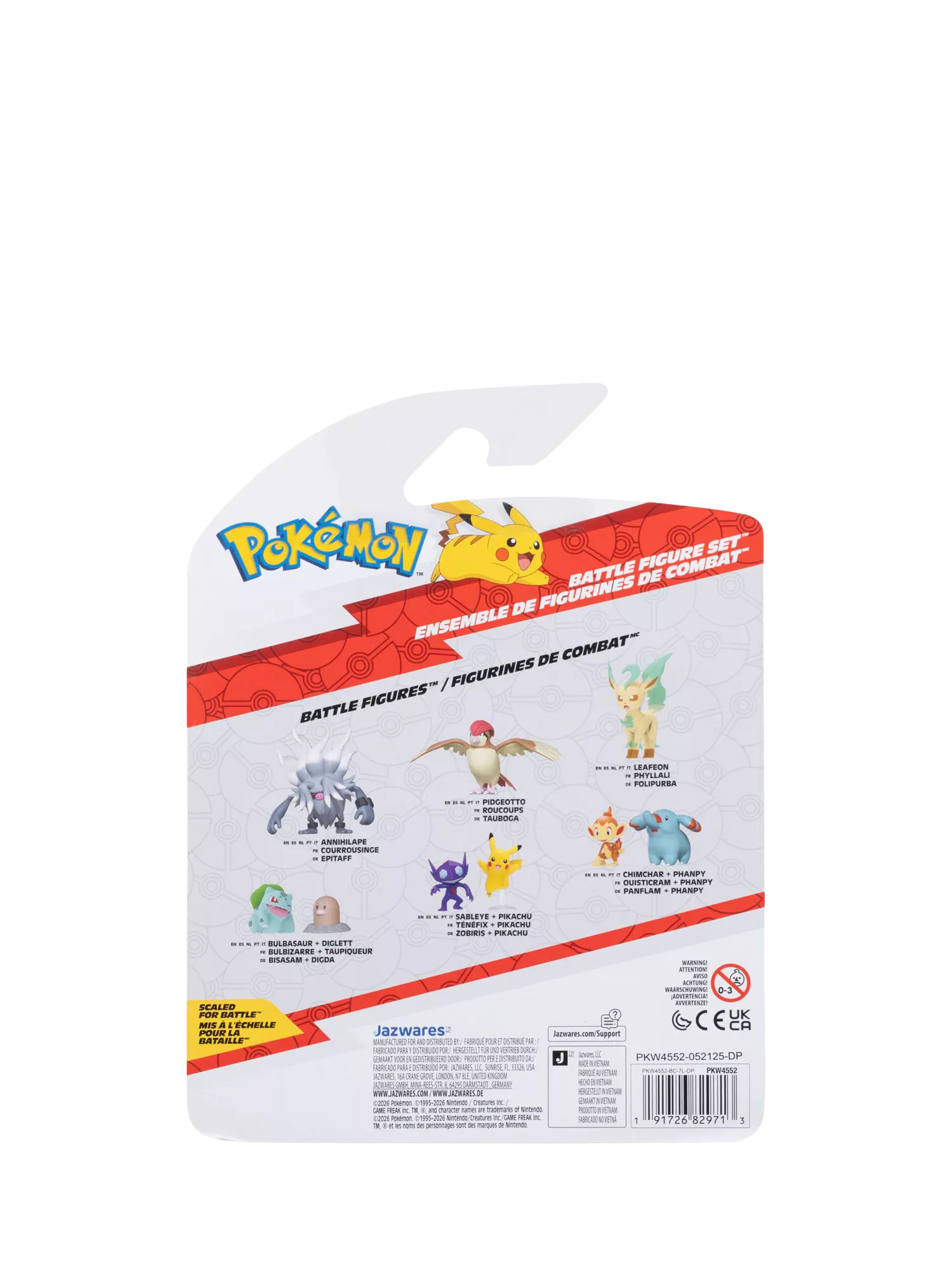 Pokémon action figures battle figure set 3-pack (British brand)