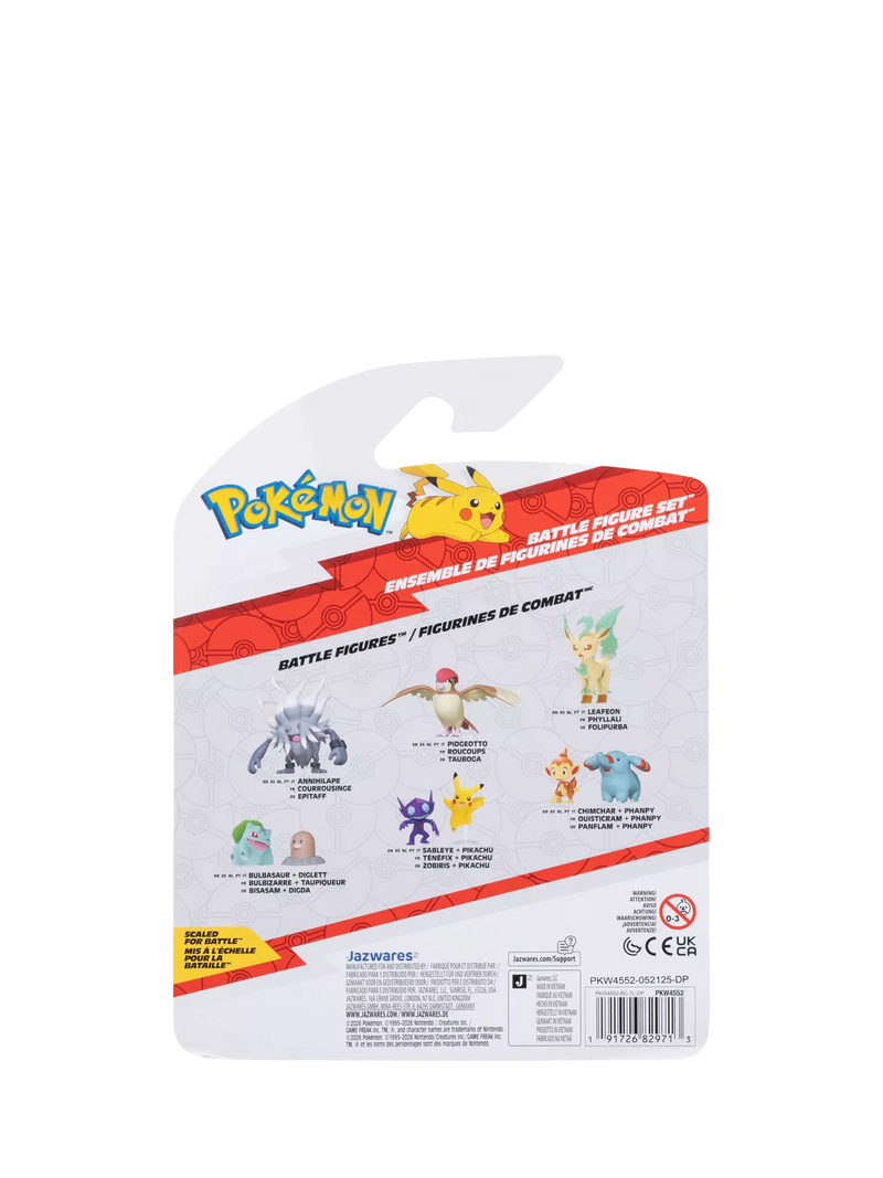 Pokémon action figures battle figure set 3-pack (British brand)