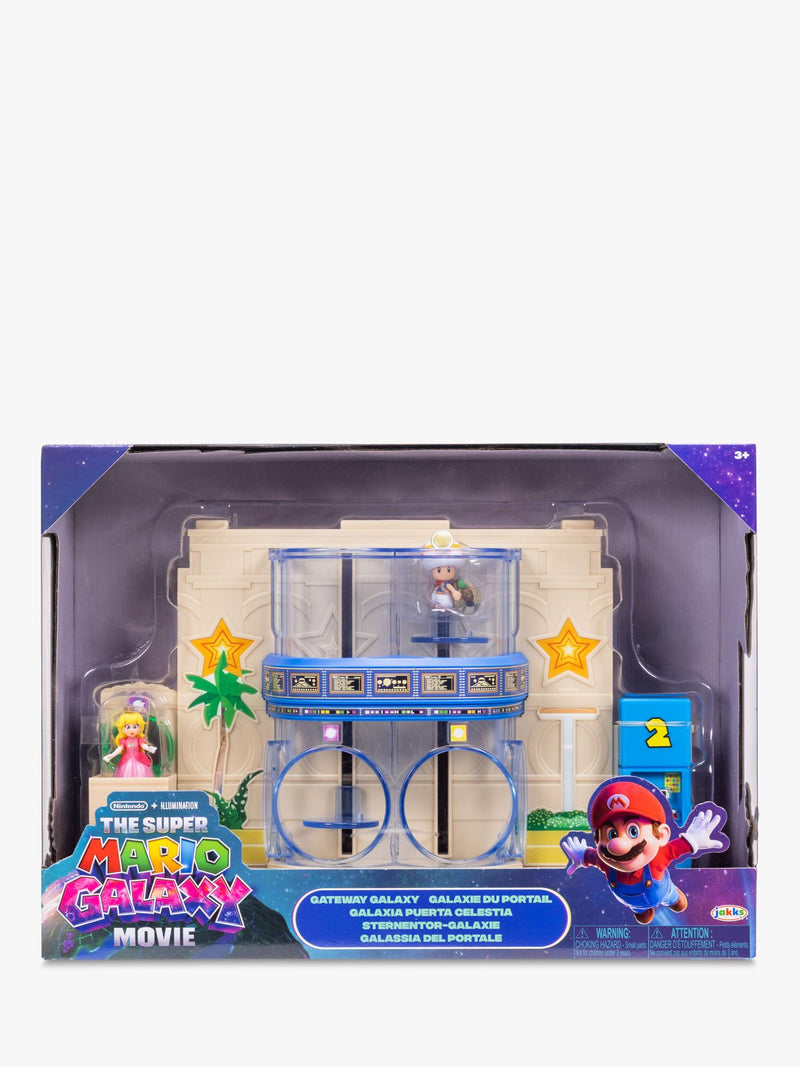 Super Mario diorama set with Princess Peach, Captain Toad figures (British brand)