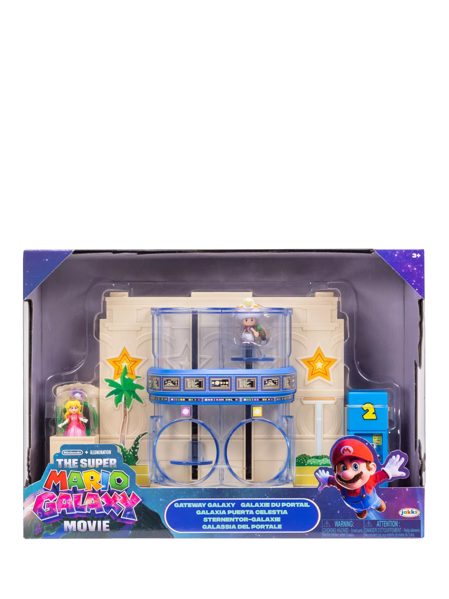 Super Mario diorama set with Princess Peach, Captain Toad figures (British brand)