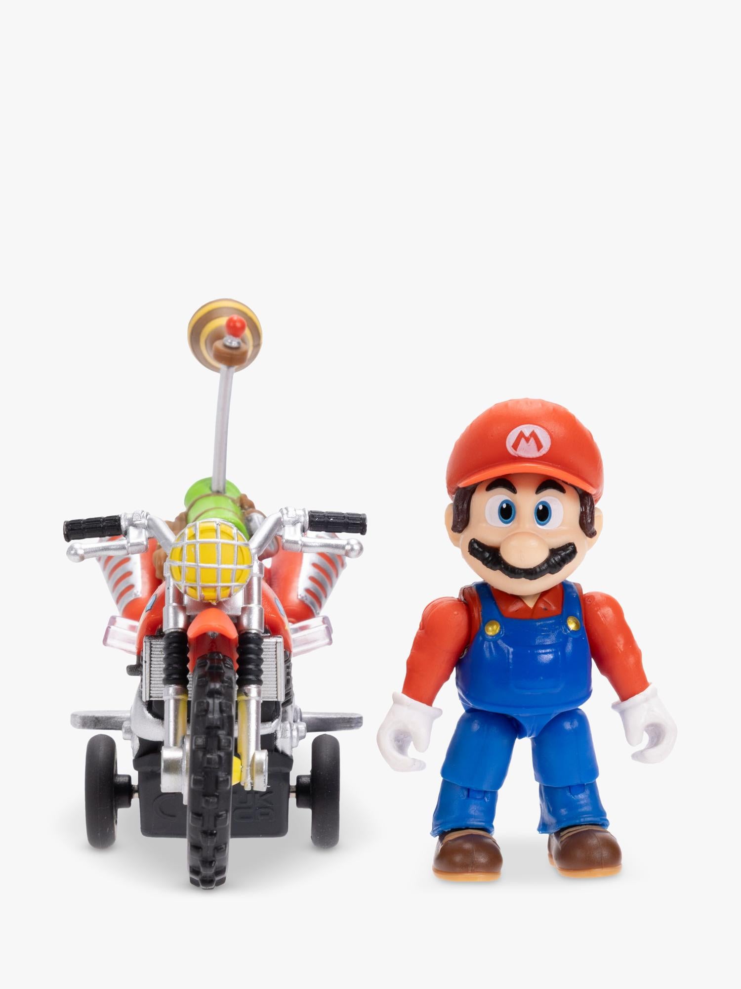Super Mario Bros Mario action figure motorcycle 2.5-inch, imported from the UK