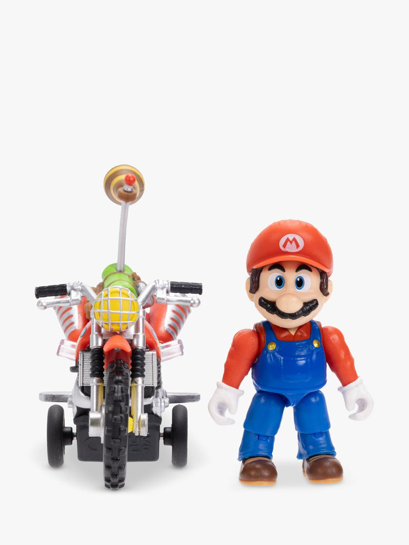 Super Mario Bros Mario action figure motorcycle 2.5-inch, imported from the UK