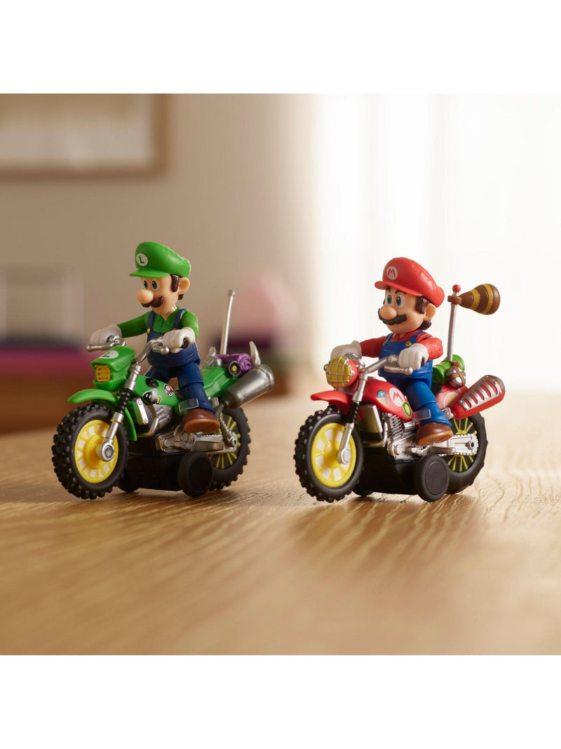 Super Mario Bros Mario action figure motorcycle 2.5-inch, imported from the UK