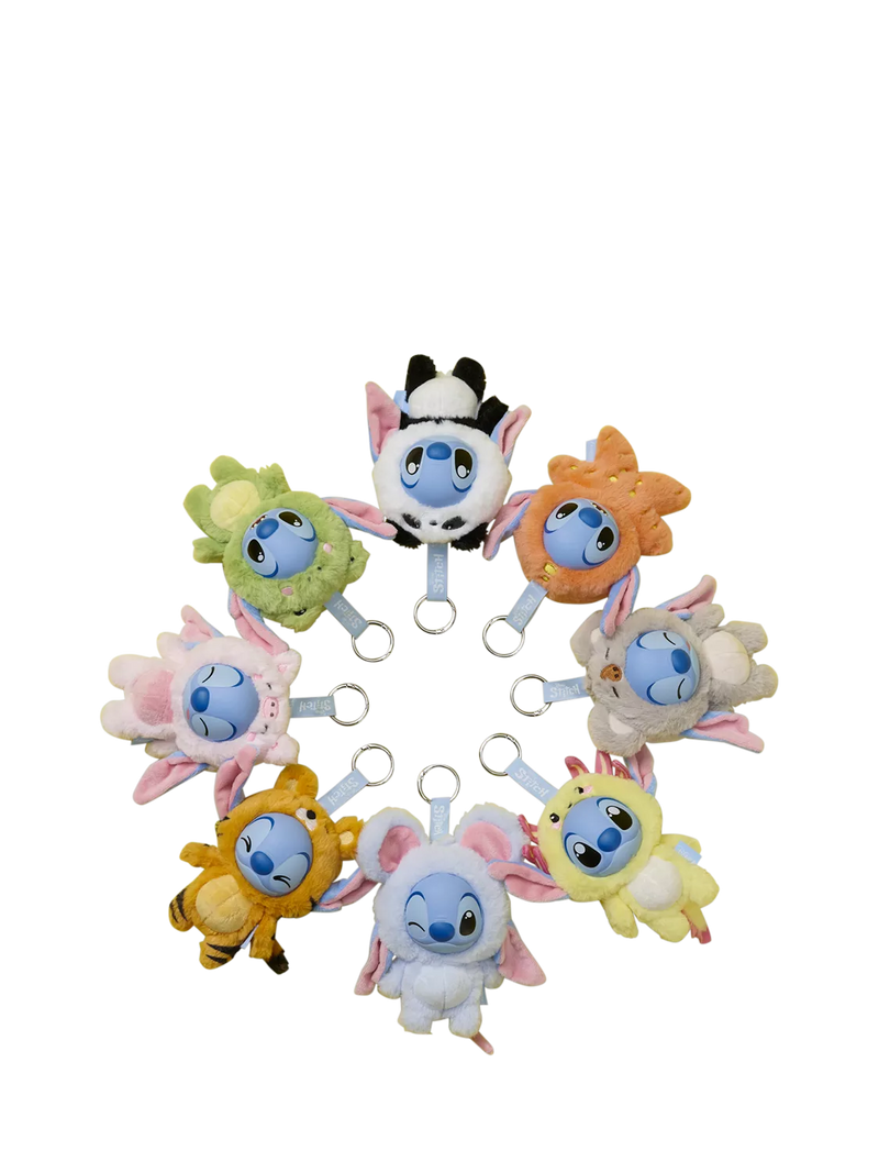 Disney Stitch YuYu plush keyring 10cm, UK version
