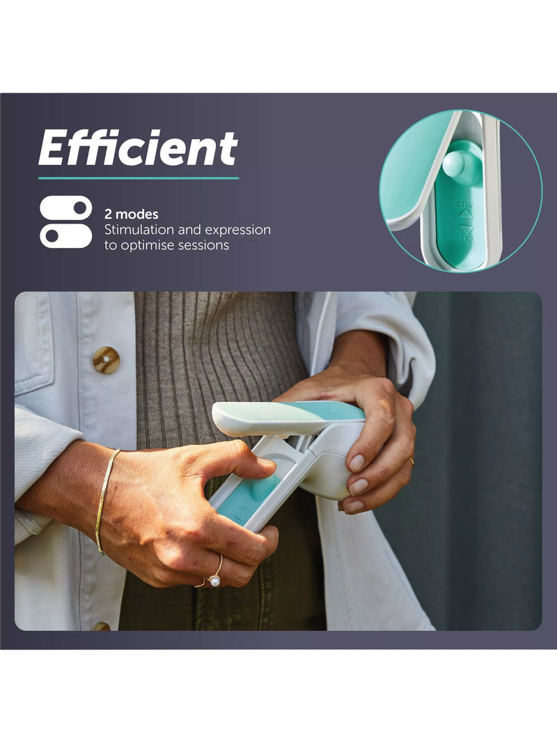 Elvie Wave manual breast pump with ergonomic handle - British product