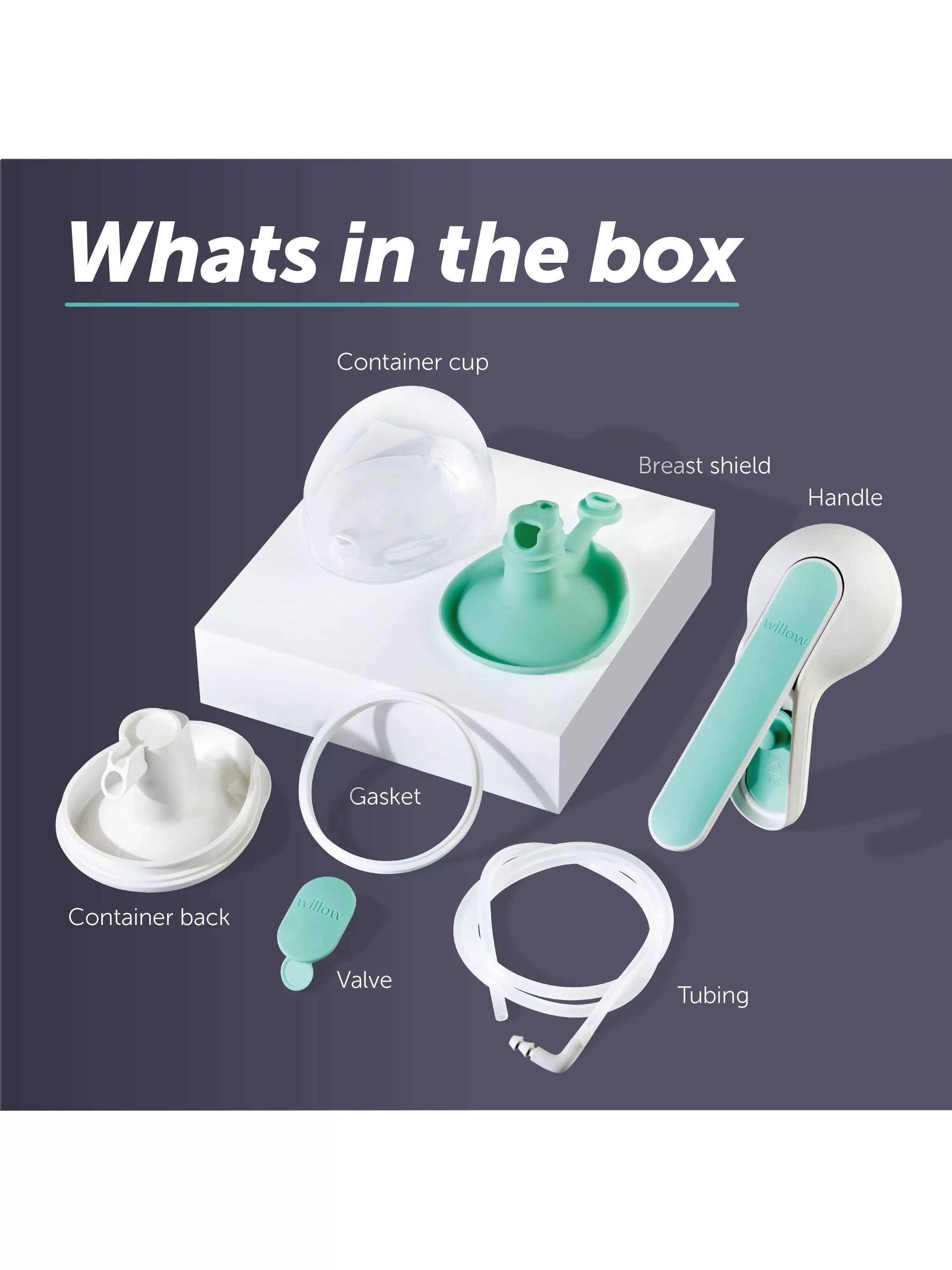 Elvie Wave manual breast pump with ergonomic handle - British product