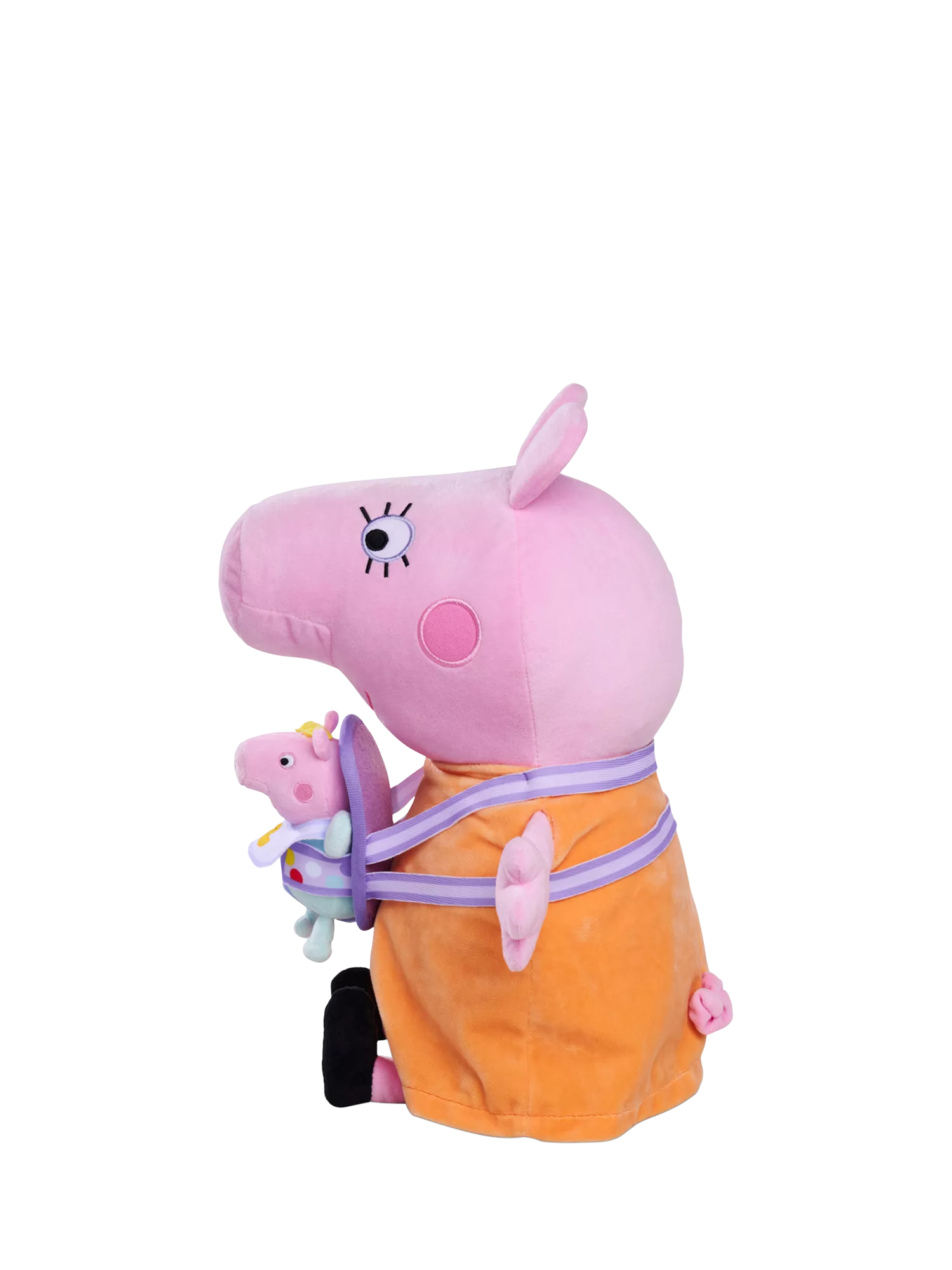 Peppa Pig Mummy Pig and Baby Evie plush toy 33cm (British brand)