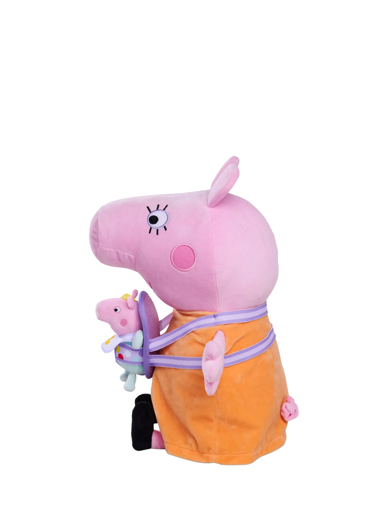 Peppa Pig Mummy Pig and Baby Evie plush toy 33cm (British brand)