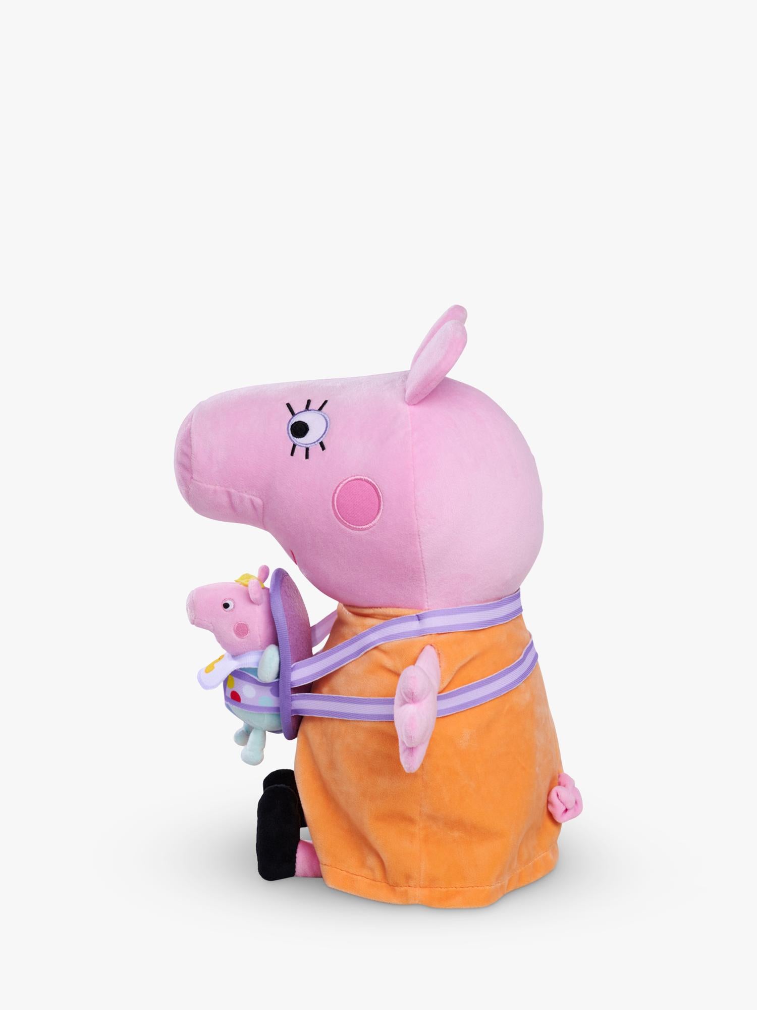 Peppa Pig Mummy Pig and Baby Evie plush toy 33cm (British brand)