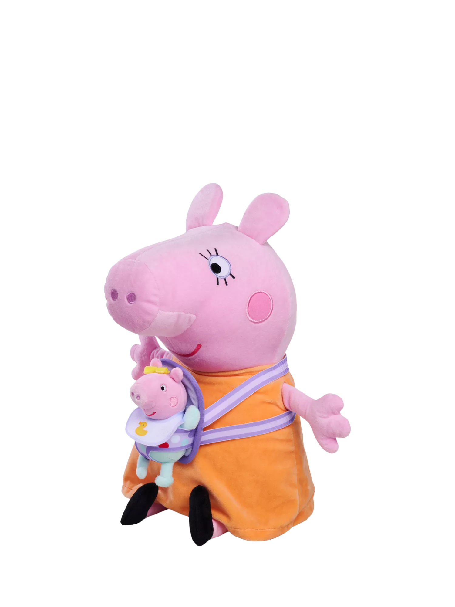 Peppa Pig Mummy Pig and Baby Evie plush toy 33cm (British brand)