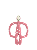 Matchstick Monkey Original Teething Toy, Love Hearts Pink