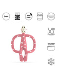 Matchstick Monkey teething toy Love Hearts Pink (British brand)