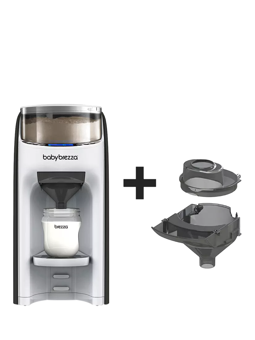 Baby Brezza Formula Pro white with extra funnel, imported from the UK