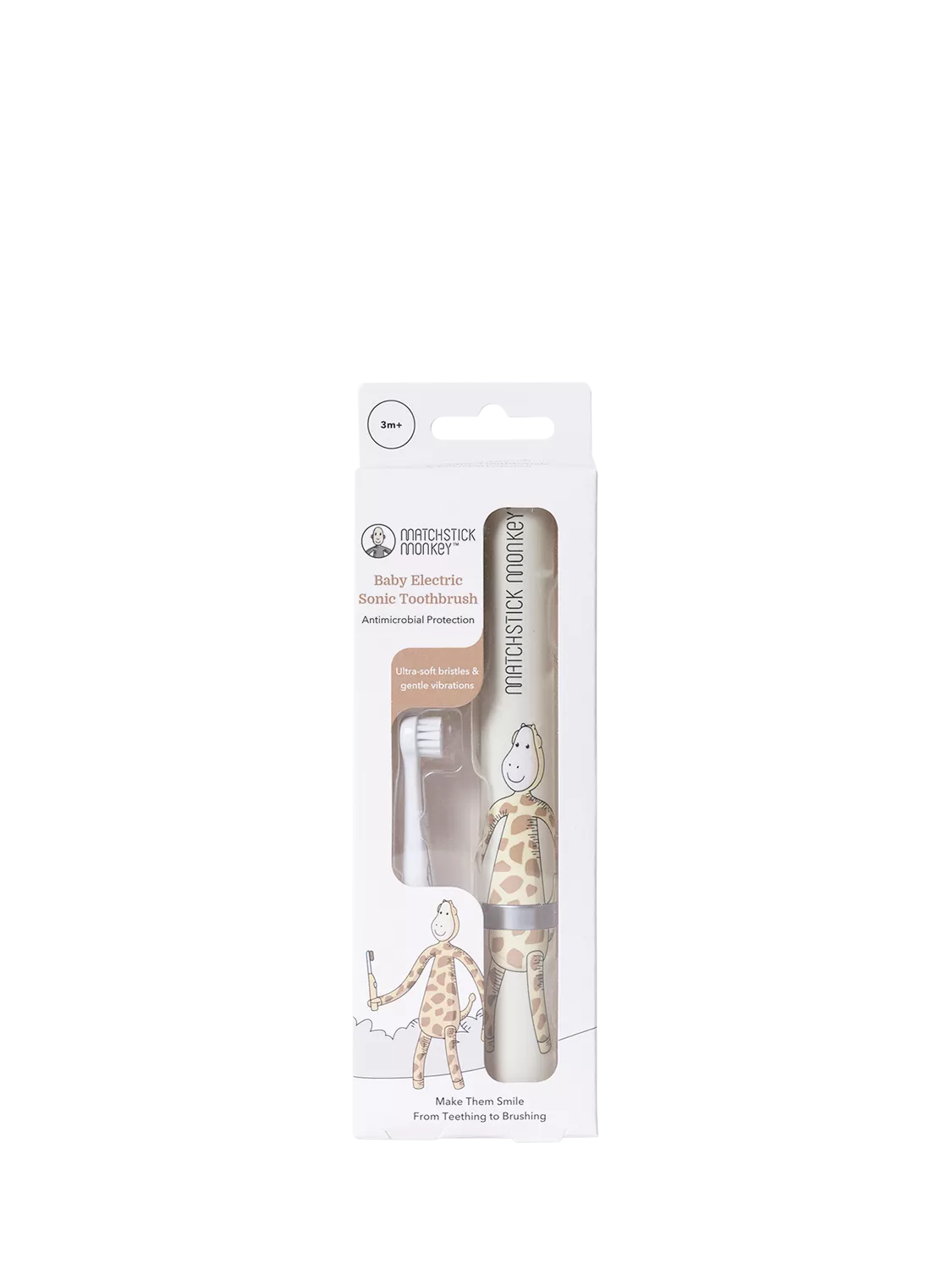 Matchstick Monkey baby Giraffe sonic toothbrush British brand