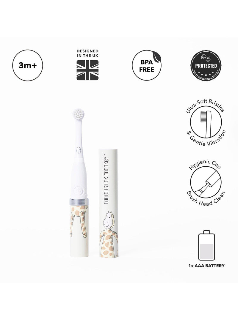 Matchstick Monkey baby Giraffe sonic toothbrush British brand