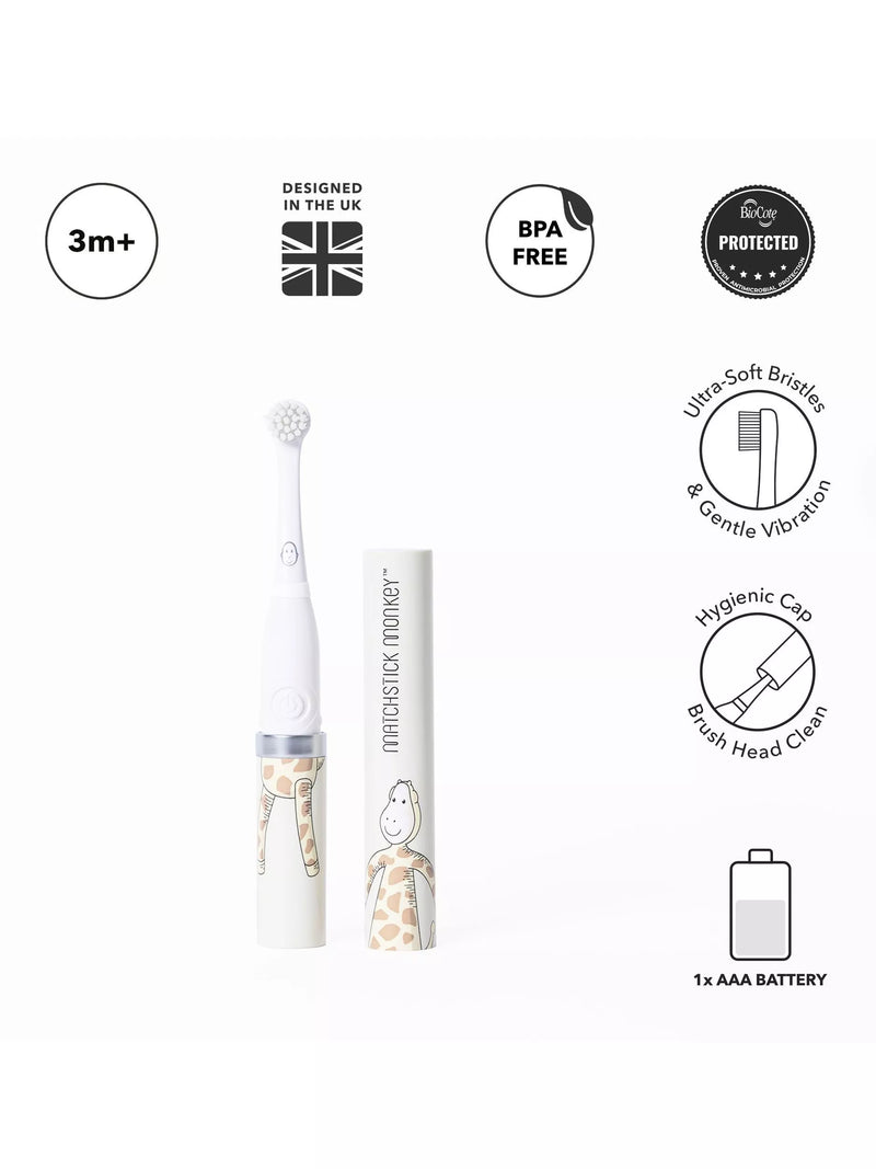 Matchstick Monkey baby Giraffe sonic toothbrush British brand