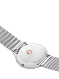 Mondaine Doppio men's watch 41mm silver mesh strap - British product