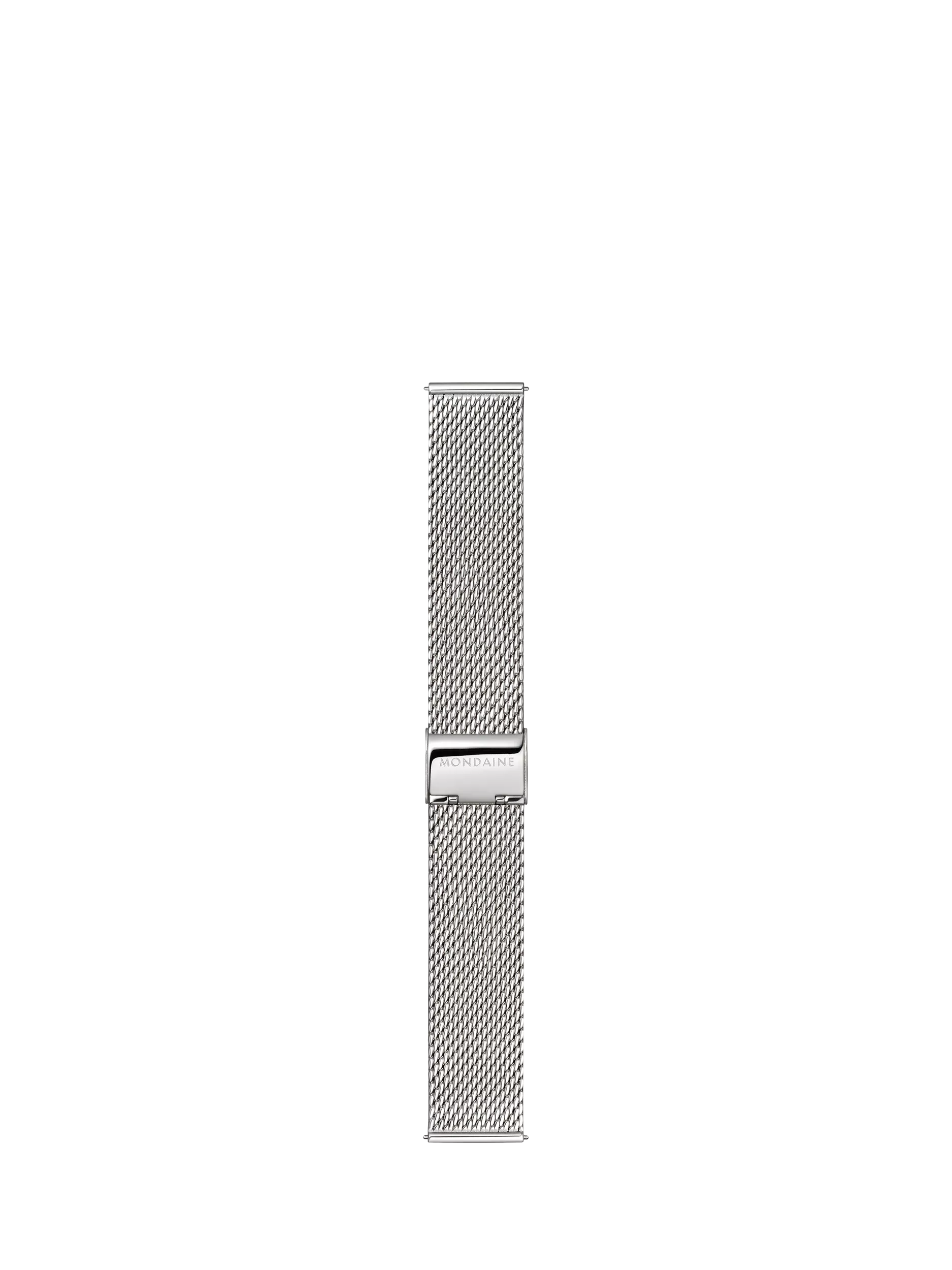 Mondaine Doppio men's watch 41mm silver mesh strap - British product