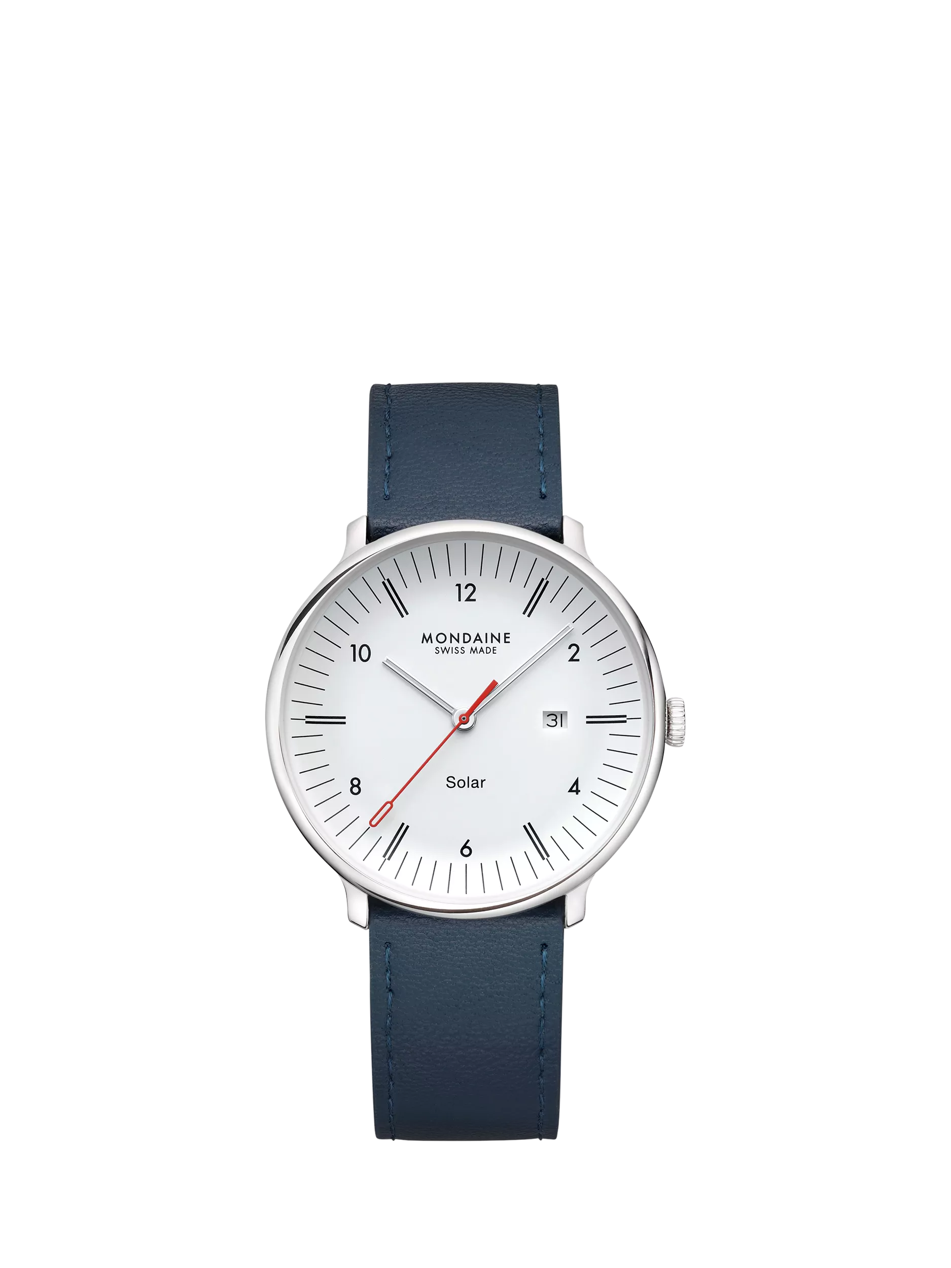 Mondaine men's Doppio solar watch 41mm (British brand)