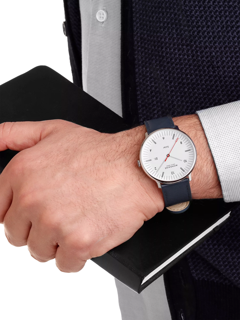 Mondaine men's Doppio solar watch 41mm (British brand)