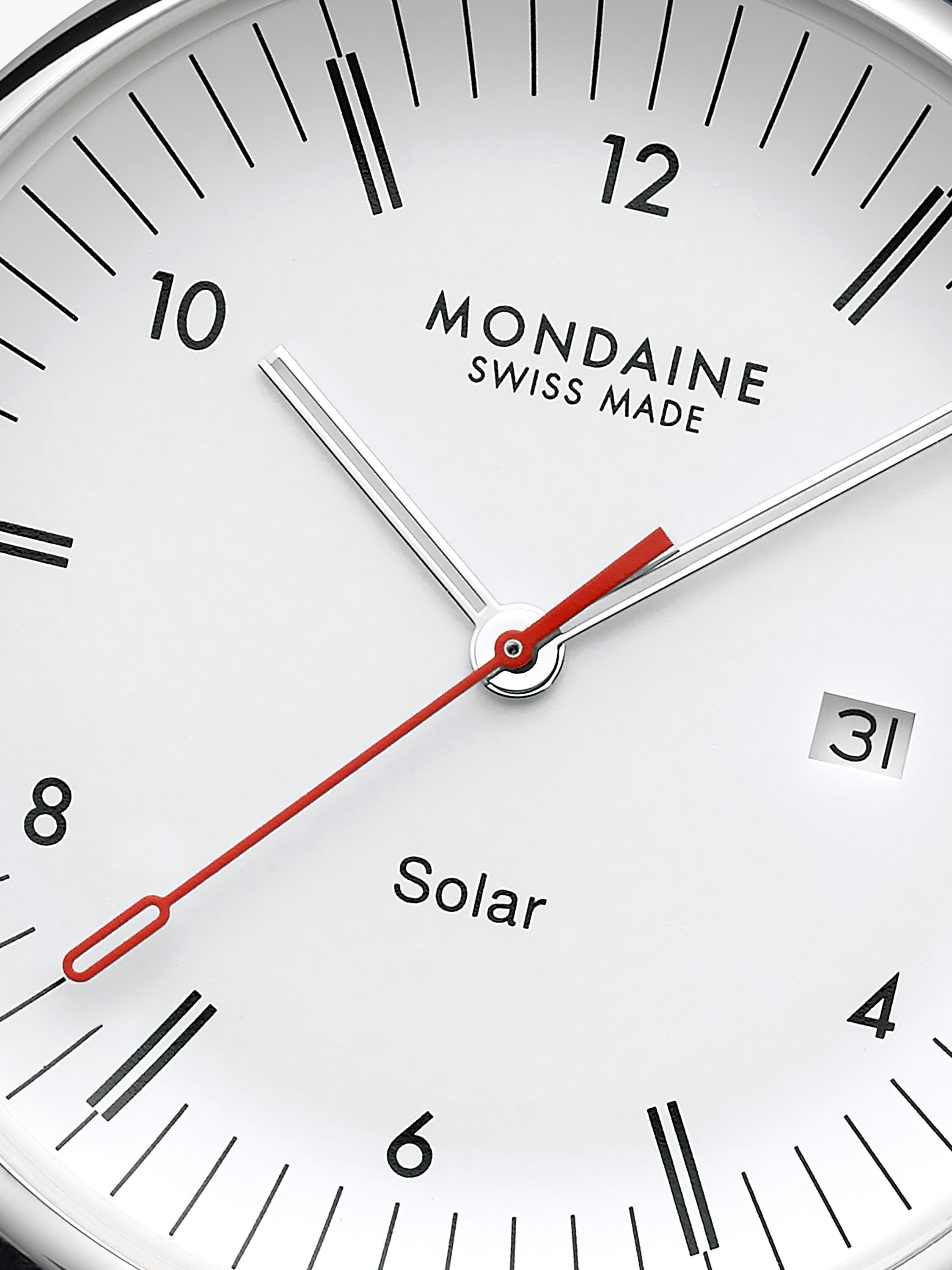 Mondaine men's Doppio solar watch 41mm (British brand)