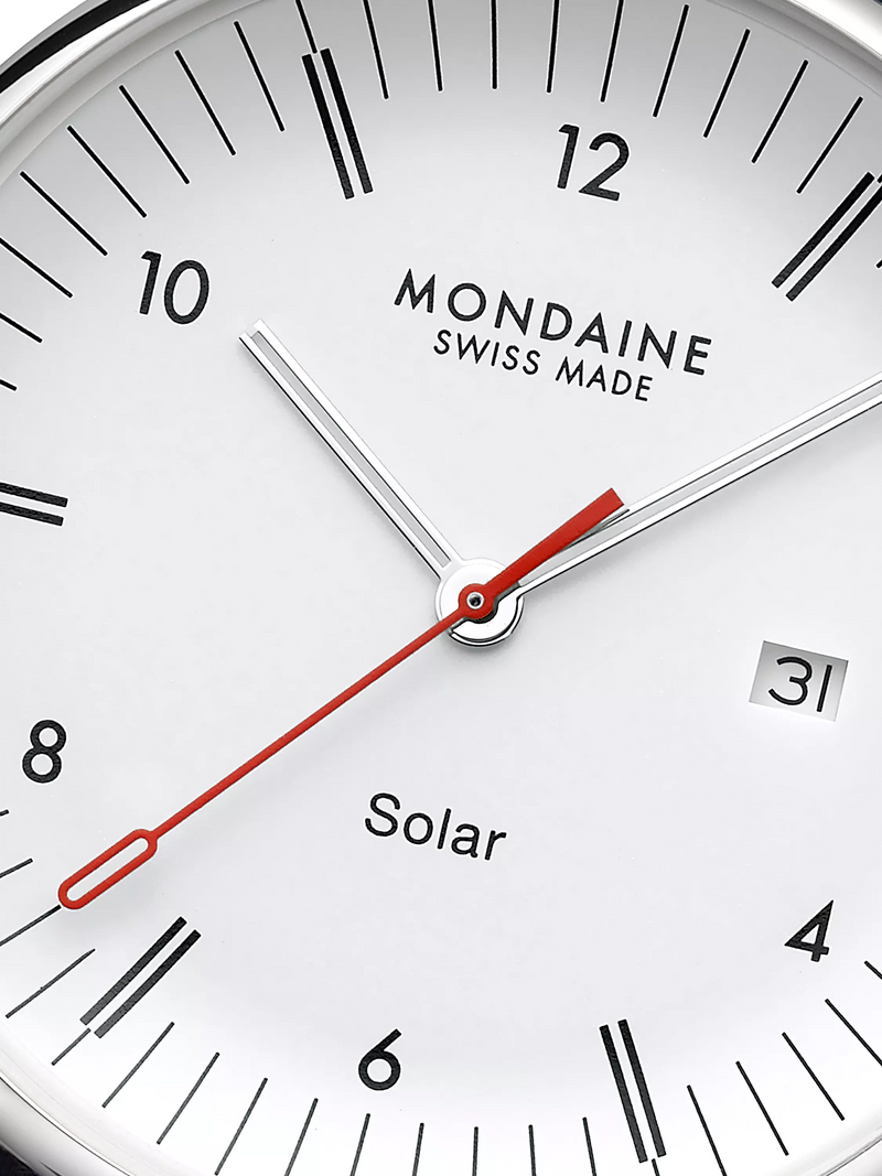 Mondaine men's Doppio solar watch 41mm (British brand)